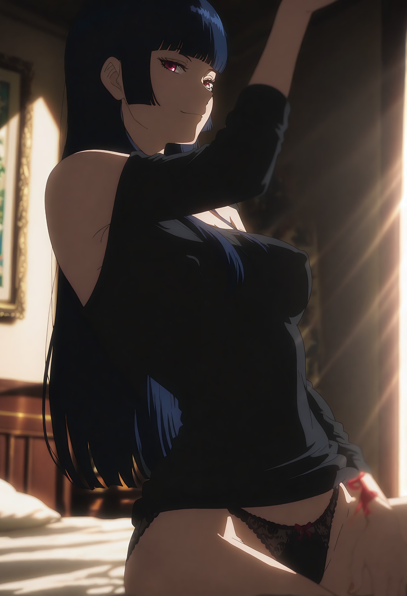 AI Generated Anime Girl - 银魂 今井信女：私房床拍露穴 24P