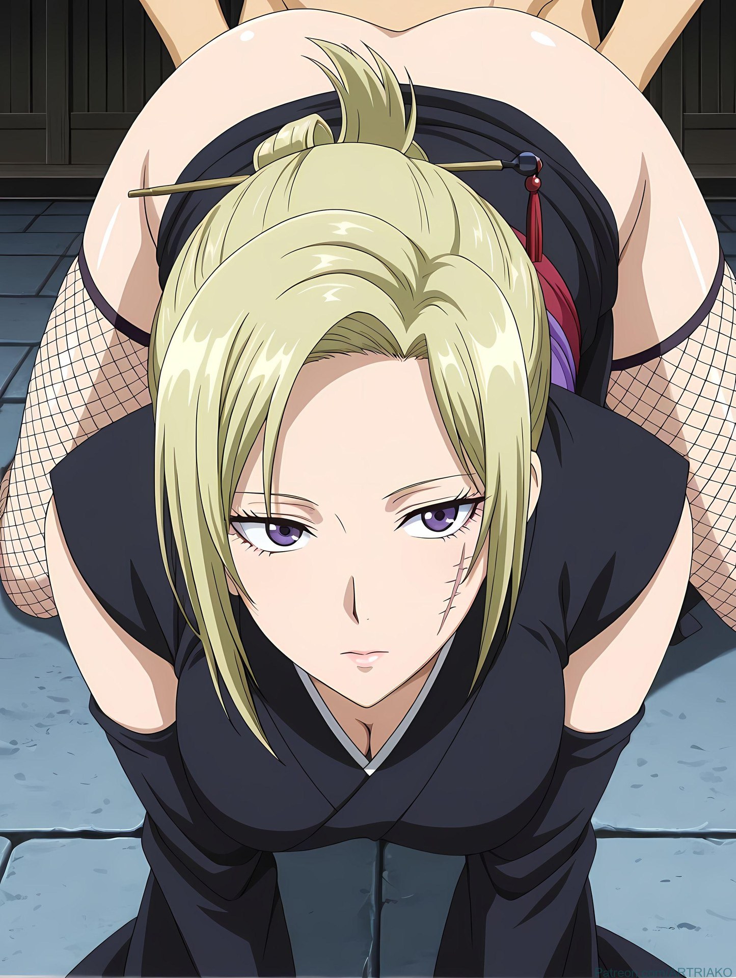 AI Generated Anime Girl - 银魂 月咏：紧身衣私房露穴 140P