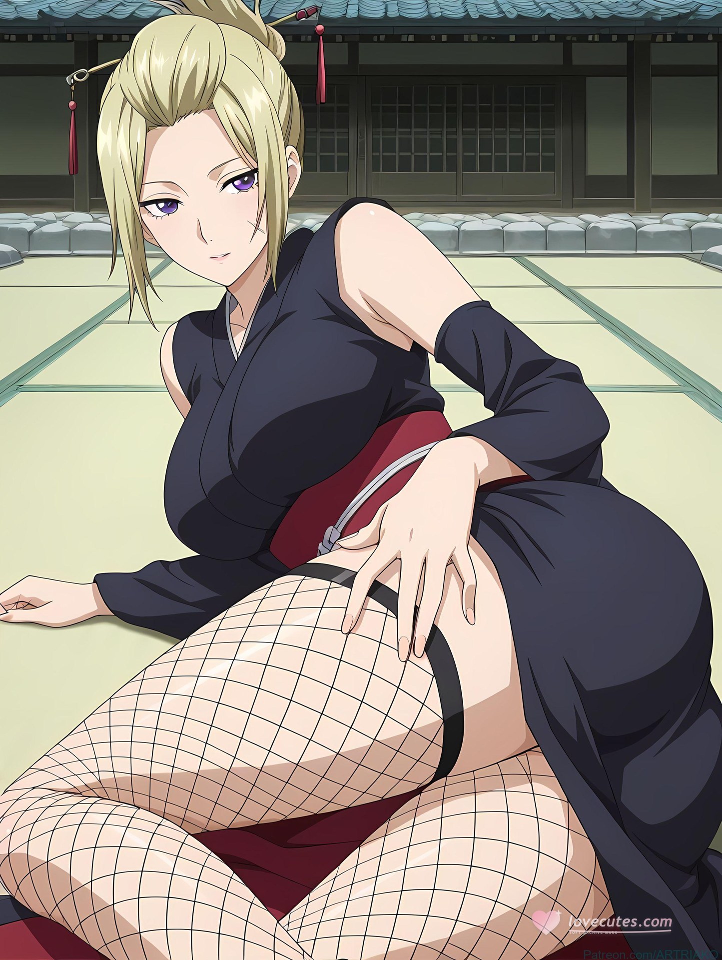 AI Generated Anime Girl - 银魂 月咏：紧身衣私房露穴 140P