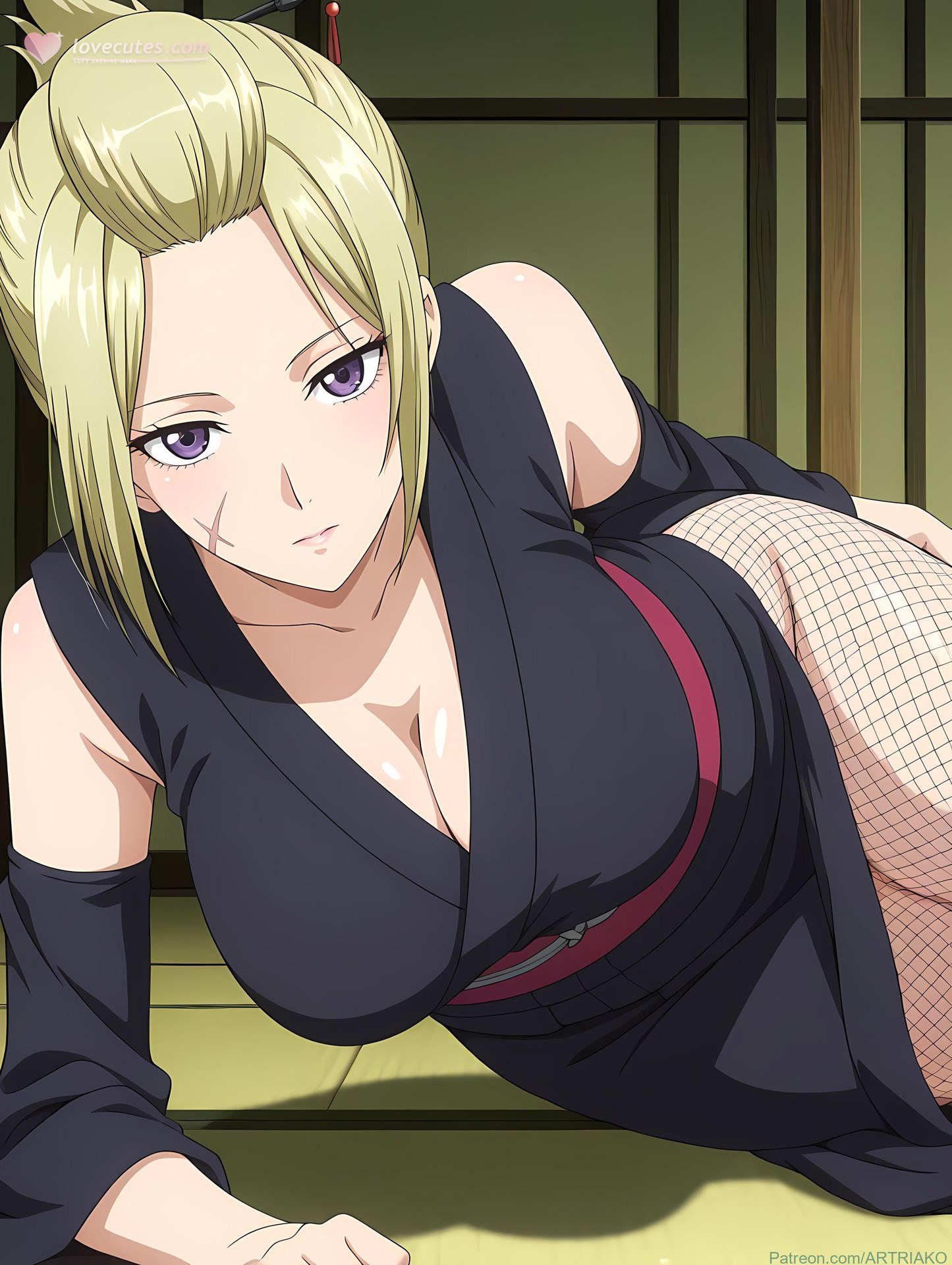 AI Generated Anime Girl - 银魂 月咏：紧身衣私房露穴 140P