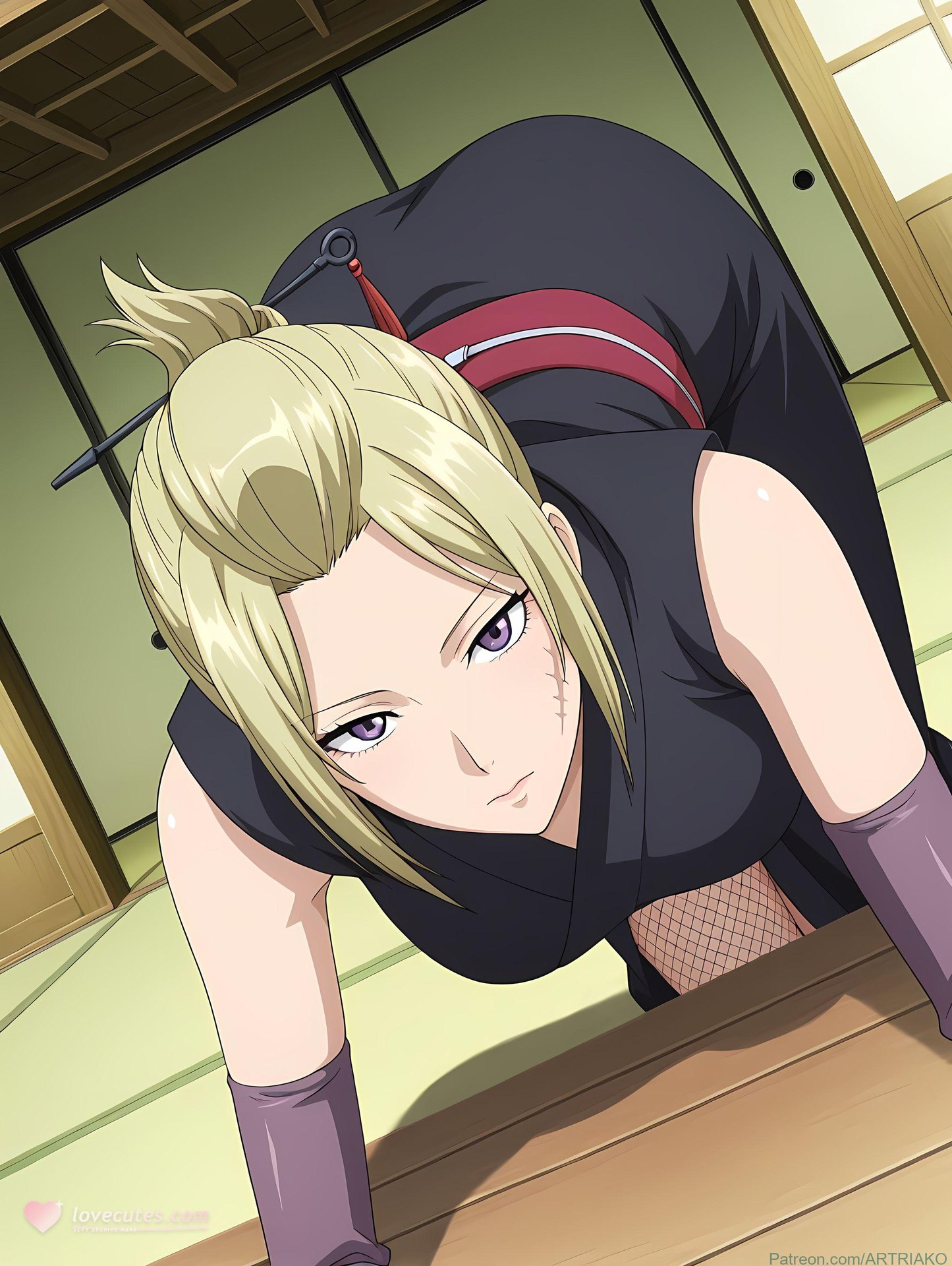 AI Generated Anime Girl - 银魂 月咏：紧身衣私房露穴 140P
