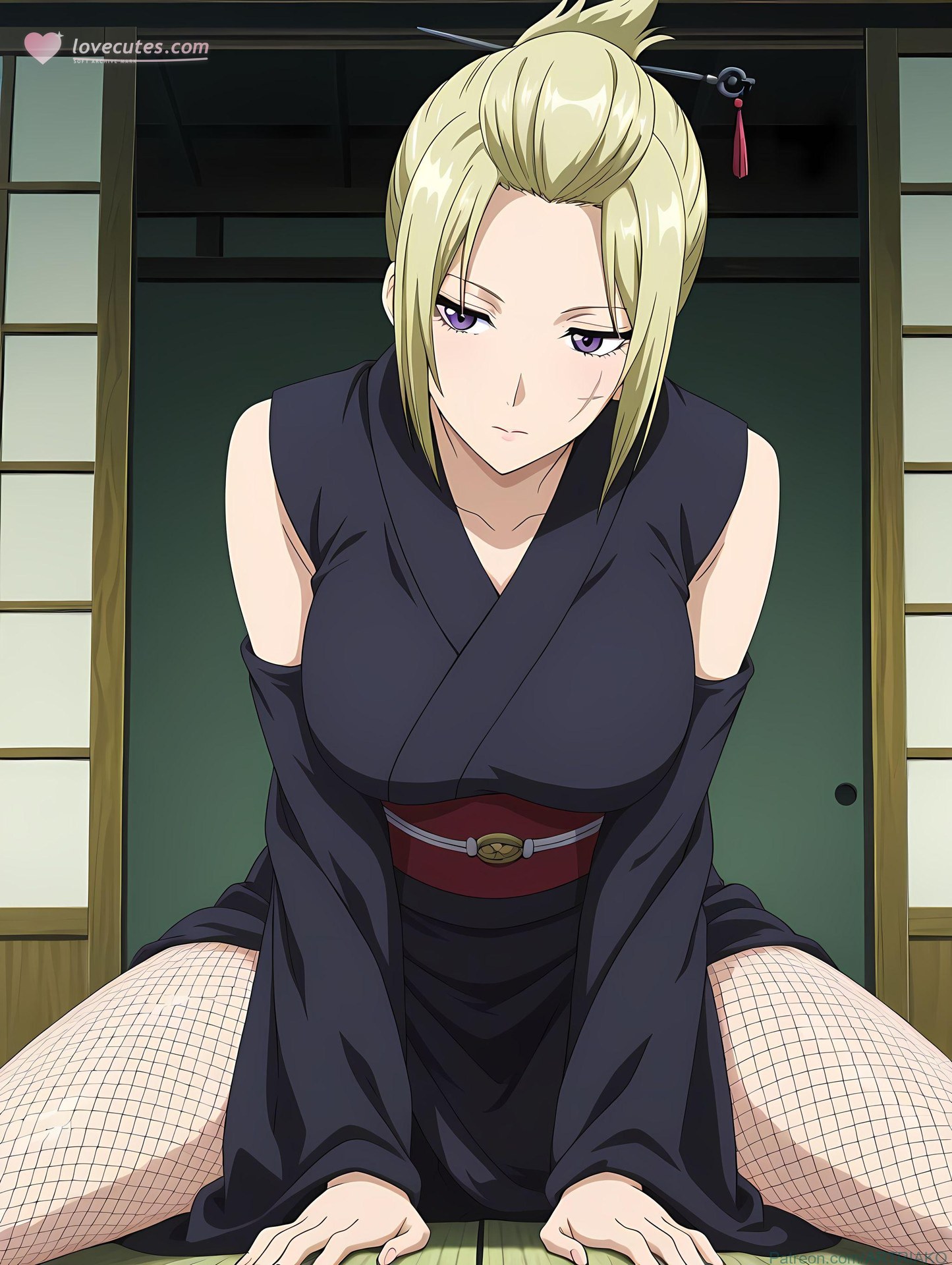 AI Generated Anime Girl - 银魂 月咏：ชุดรัดรูป โพสส่วนตัว แหวกอวัยวะเพศ 140P