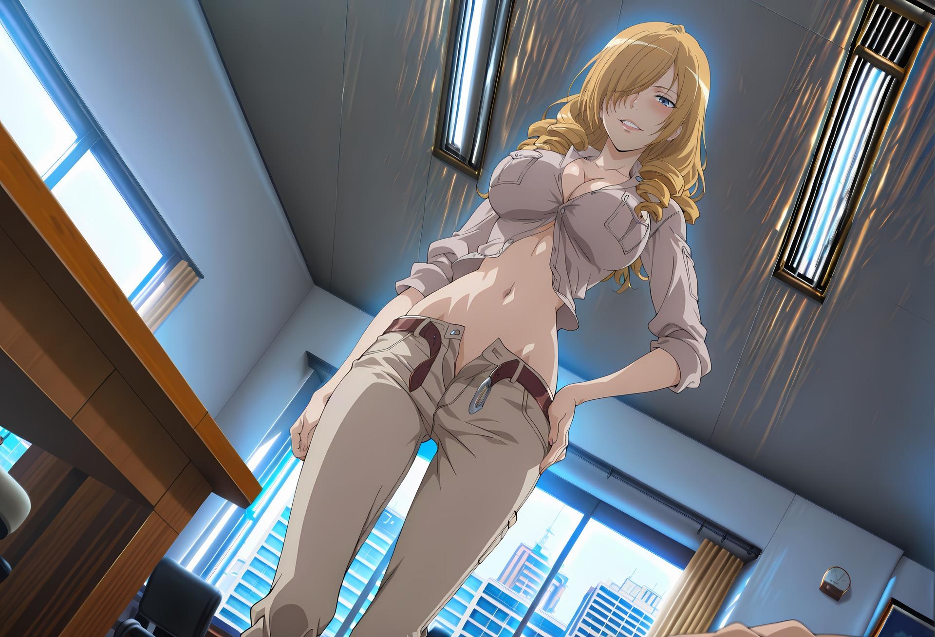 AI Generated Anime Girl - 魔法禁书目录 欧莉安娜·汤姆森：紧身衣室内私房露穴 90P