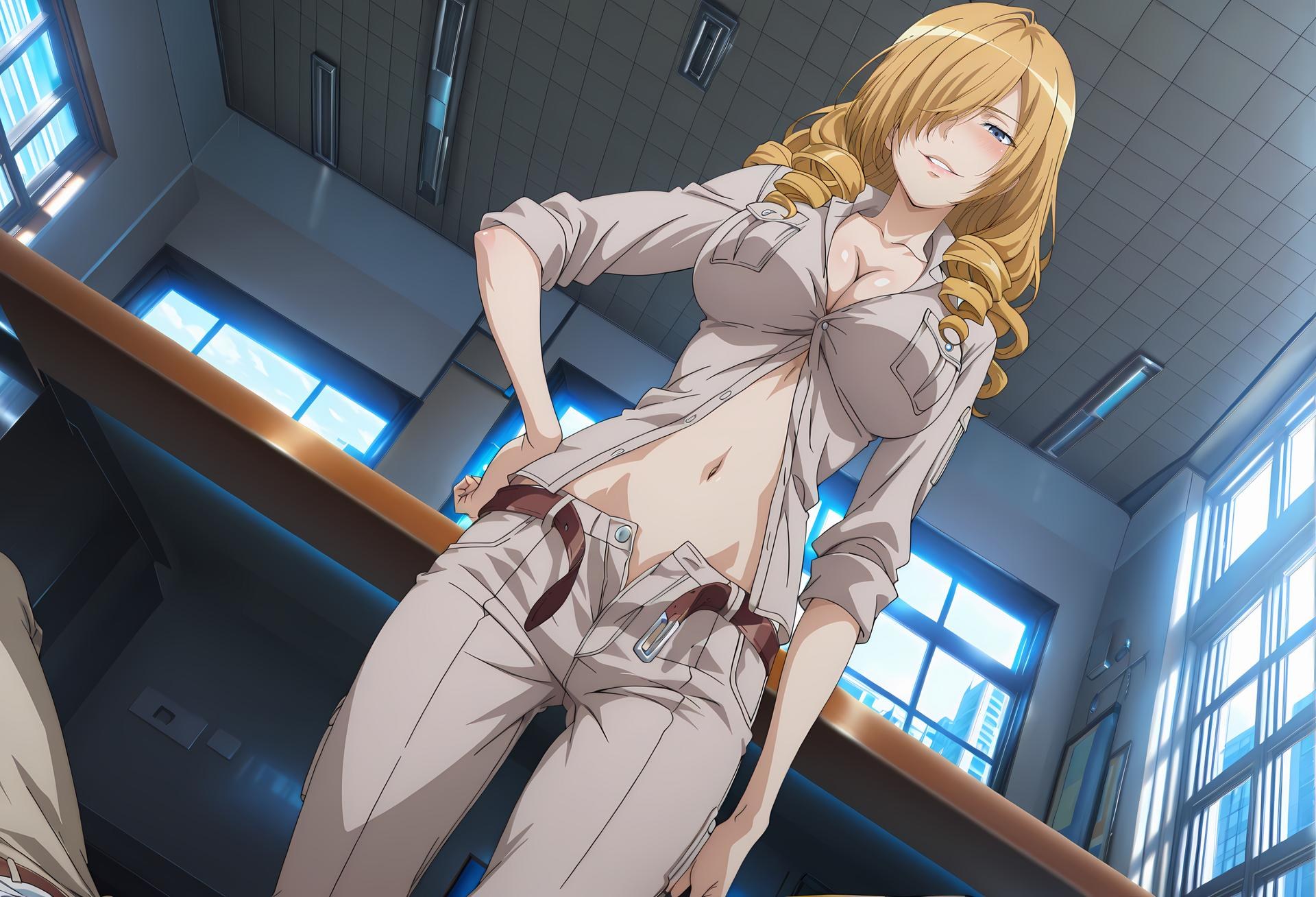 AI Generated Anime Girl - 魔法禁书目录 欧莉安娜·汤姆森：紧身衣室内私房露穴 90P