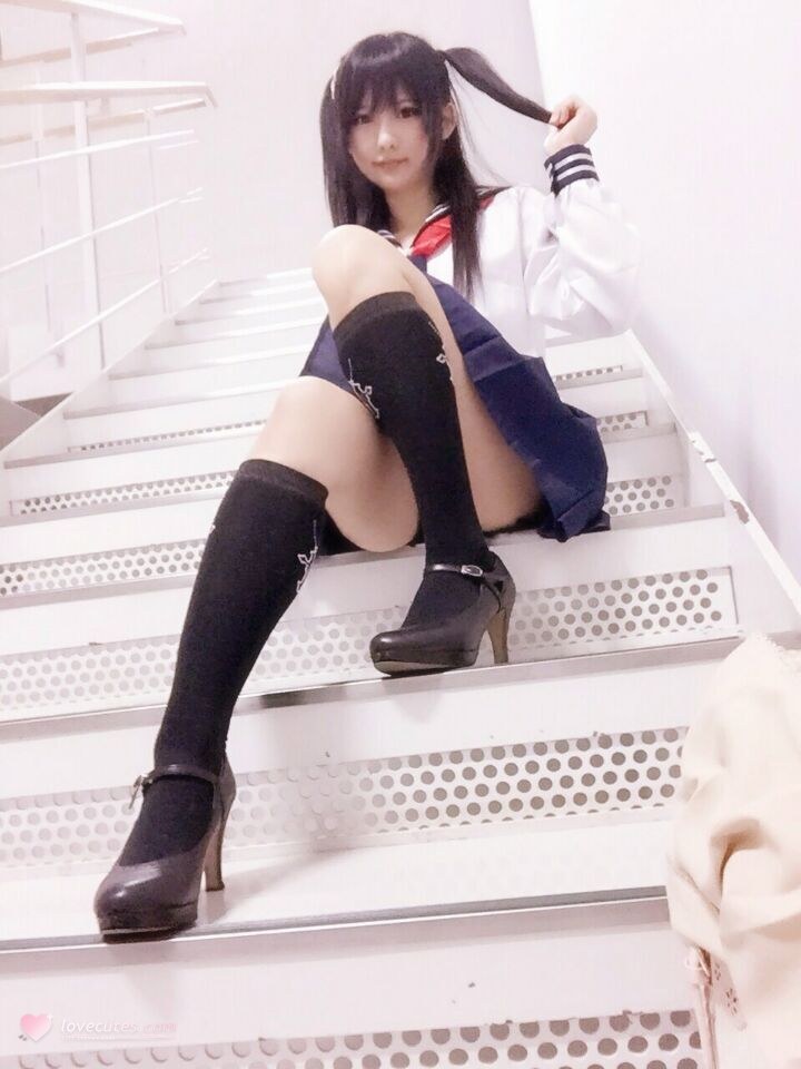 Xidaidai 粉色制服：浴室露点私拍 화보 세트 56P