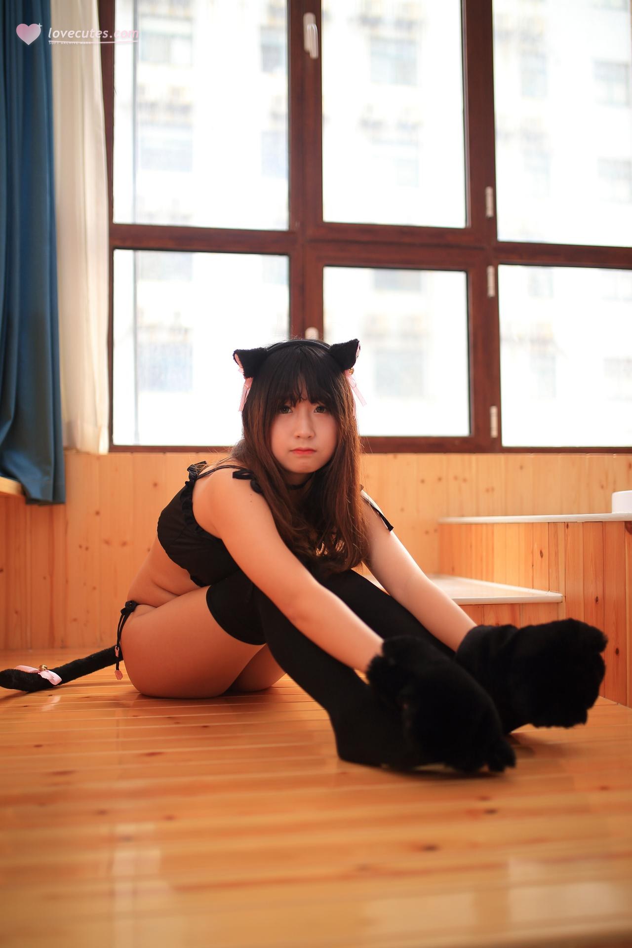 [私房] 猫九酱Sakura - 浴室猫耳：猫耳浴室湿身私房 透视内衣大尺度 602P
