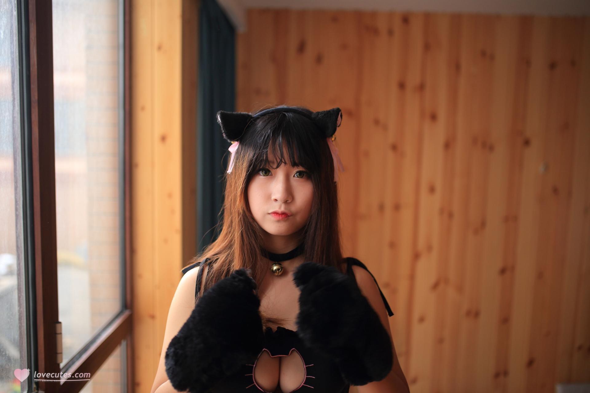 [私房] 猫九酱Sakura - 浴室猫耳：猫耳浴室湿身私房 透视内衣大尺度 602P