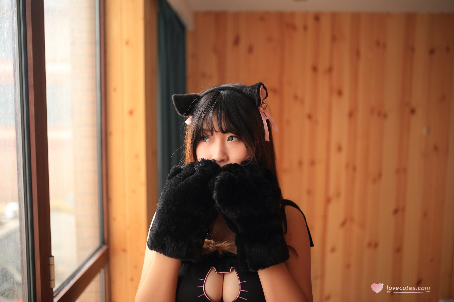 [私房] 猫九酱Sakura - 浴室猫耳：猫耳浴室湿身私房 透视内衣大尺度 602P