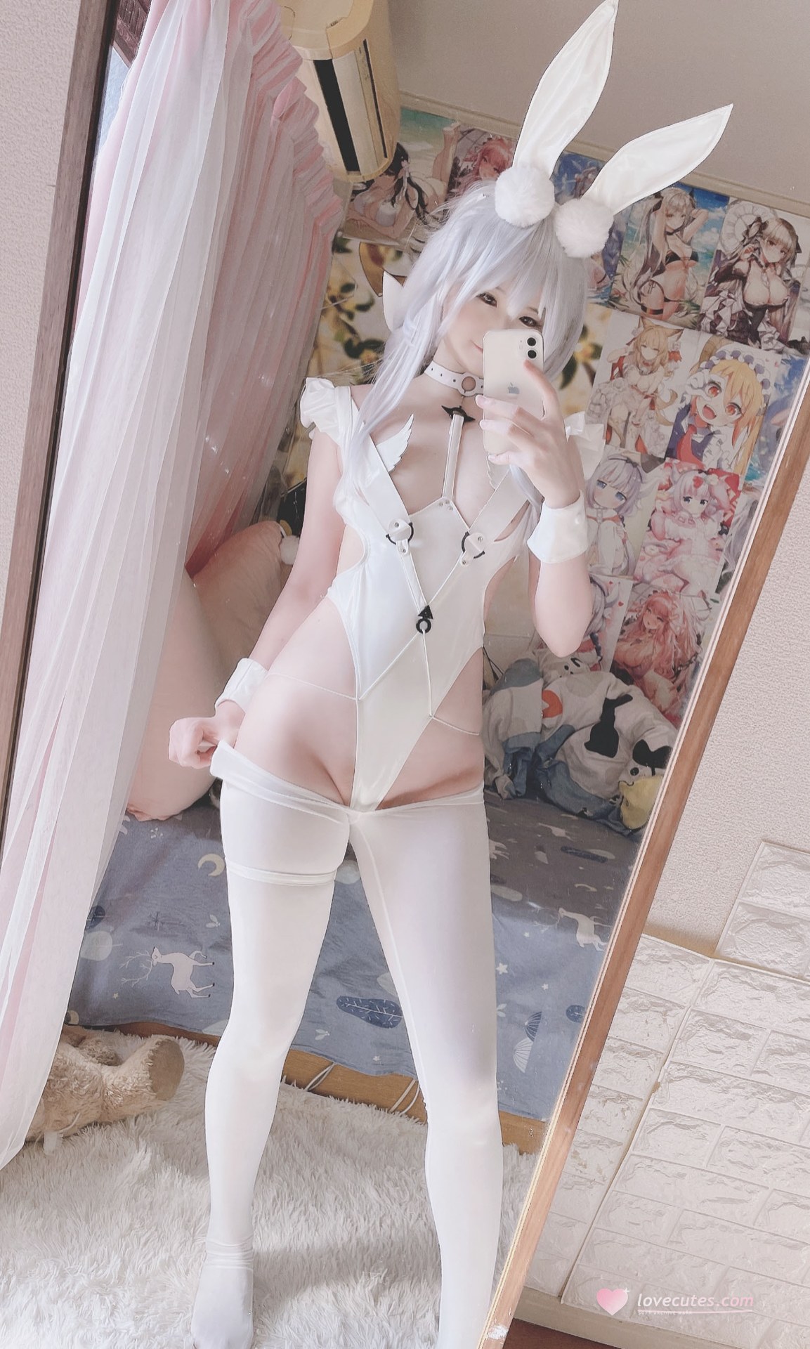 Xidaidai 恶毒兔女郎：白丝露点还原 写真セット 25P1V