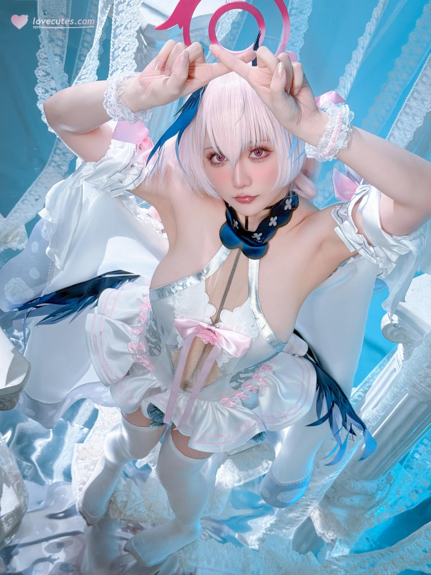 [cosplay] 星之迟迟Hoshilily - 蔚蓝档案 下江小春：修女制服白丝 47P