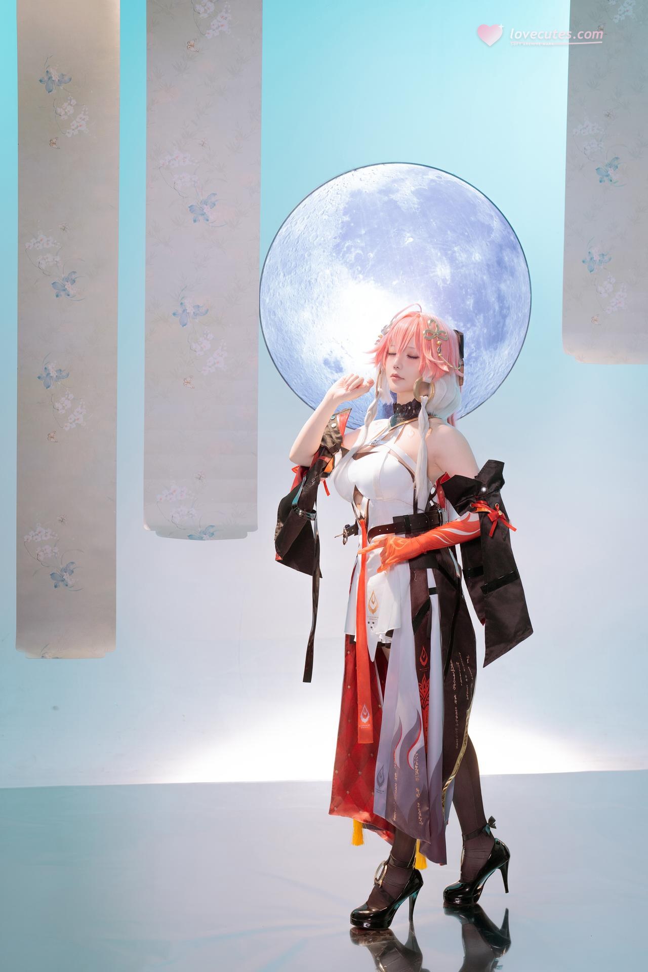 [cosplay] 星之迟迟Hoshilily - 鳴潮 長離：黒金礼装美脚再現 24P