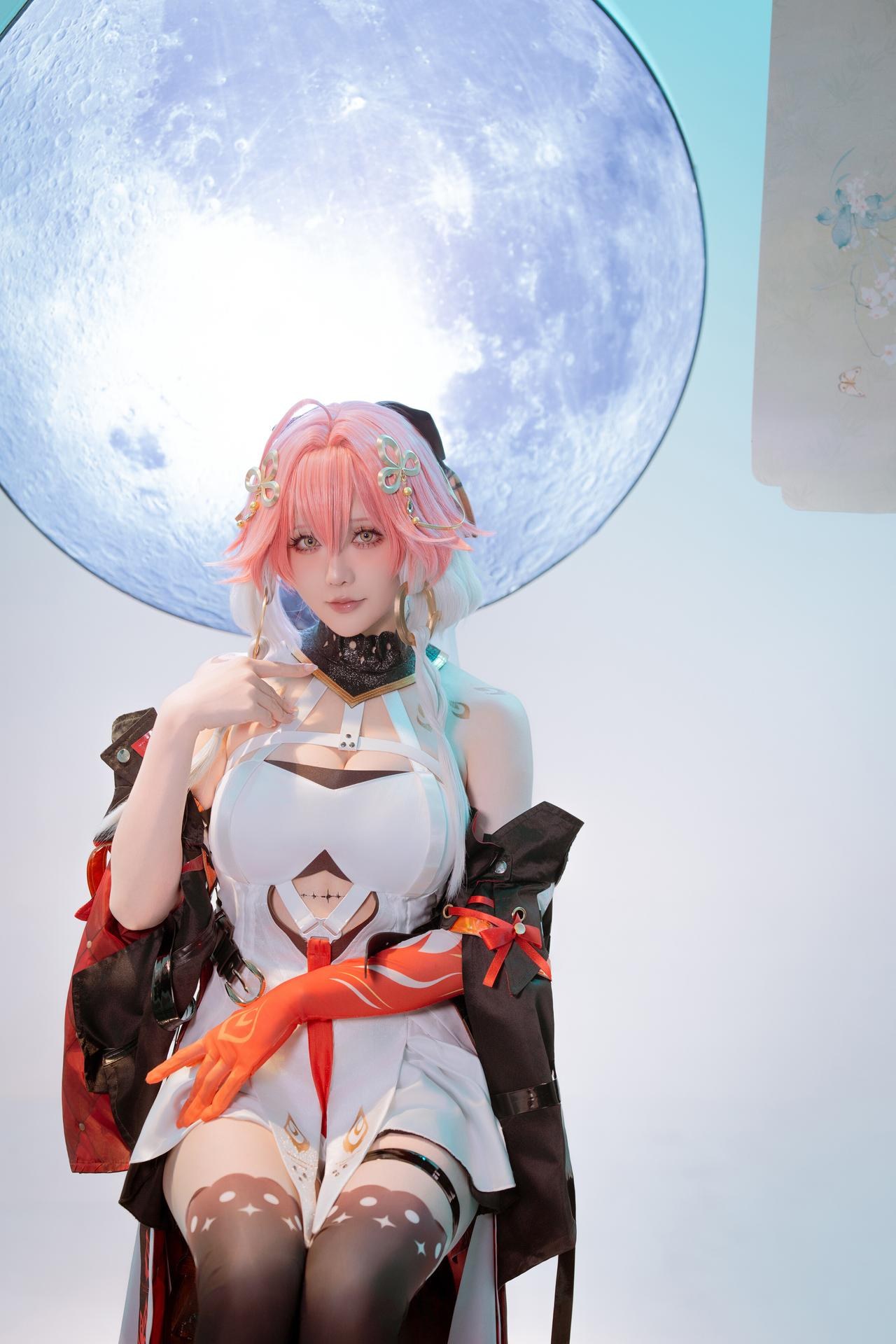 [cosplay] 星之迟迟Hoshilily - 鳴潮 長離：黒金礼装美脚再現 24P