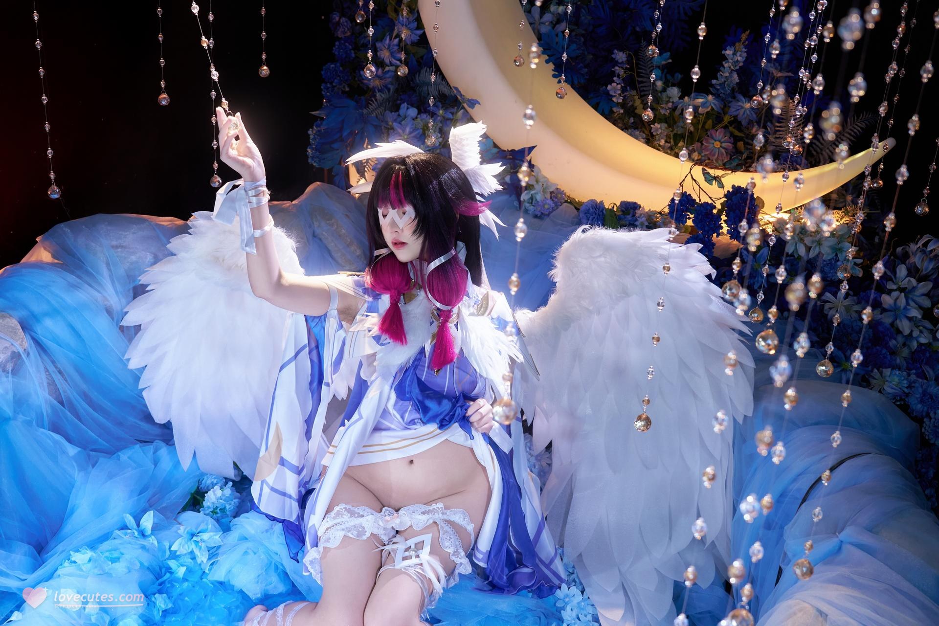 [cosplay] 阿薰kaOri - 原神 哥伦比娅：白发蕾丝礼装角色还原 148P63G