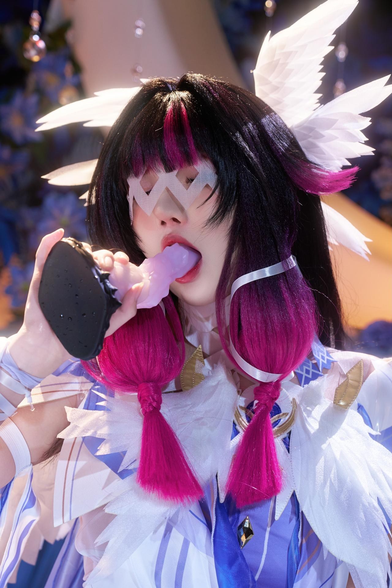 [cosplay] 阿薰kaOri - 原神 哥伦比娅：白发蕾丝礼装角色还原 148P63G