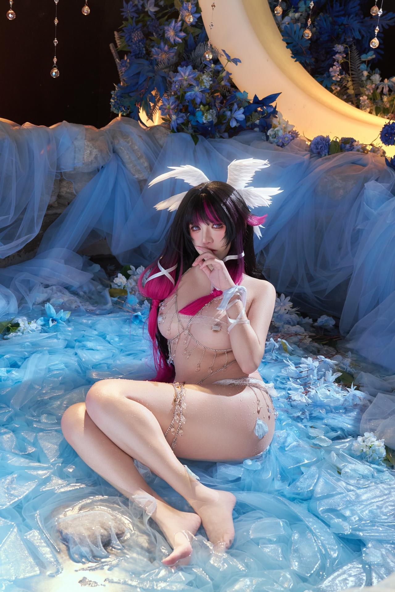 [cosplay] 阿薰kaOri - 原神 哥倫比婭：白髮蕾絲禮裝角色還原 148P63G