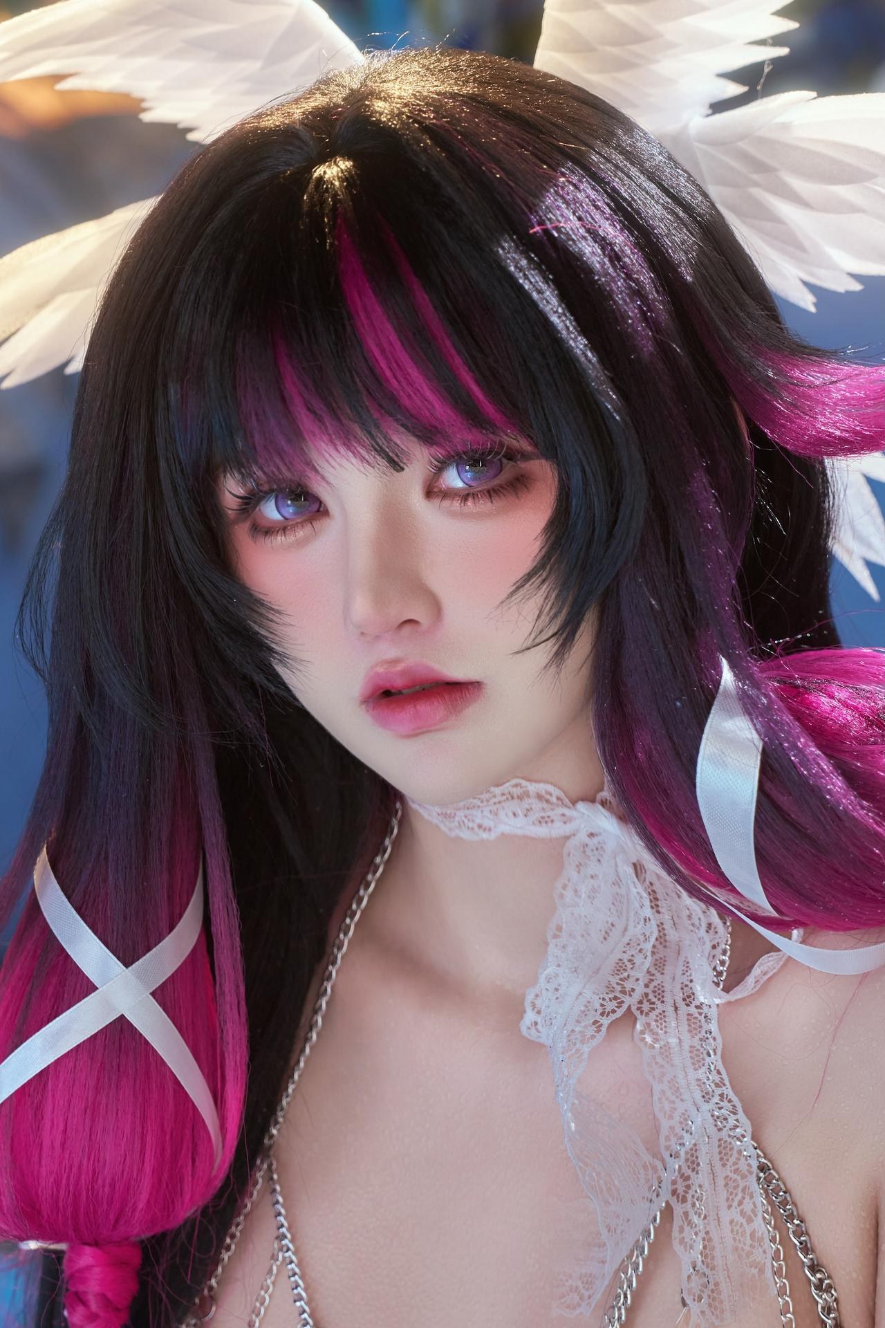 [cosplay] 阿薰kaOri - 原神 哥倫比婭：白髮蕾絲禮裝角色還原 148P63G