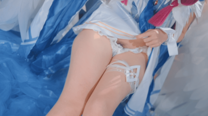 [cosplay] 阿薰kaOri - Nguyên Thần Columbina: phục trang ren tóc trắng tái hiện nhân vật 148P63G