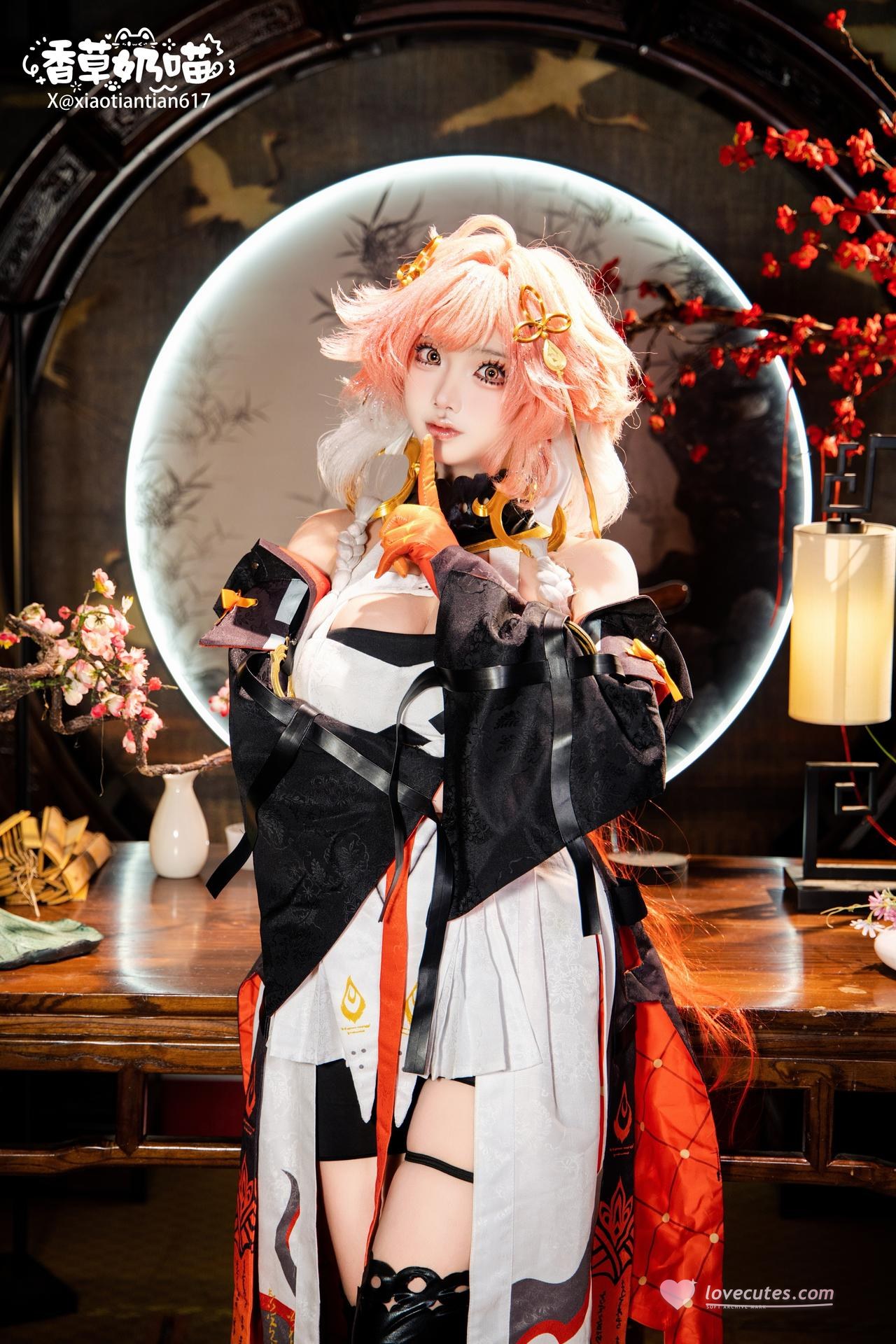[cosplay] 香草奶喵 - 鸣潮 长离典藏版：เครื่องแต่งกายต้นฉบับ ภาพในร่ม 29P