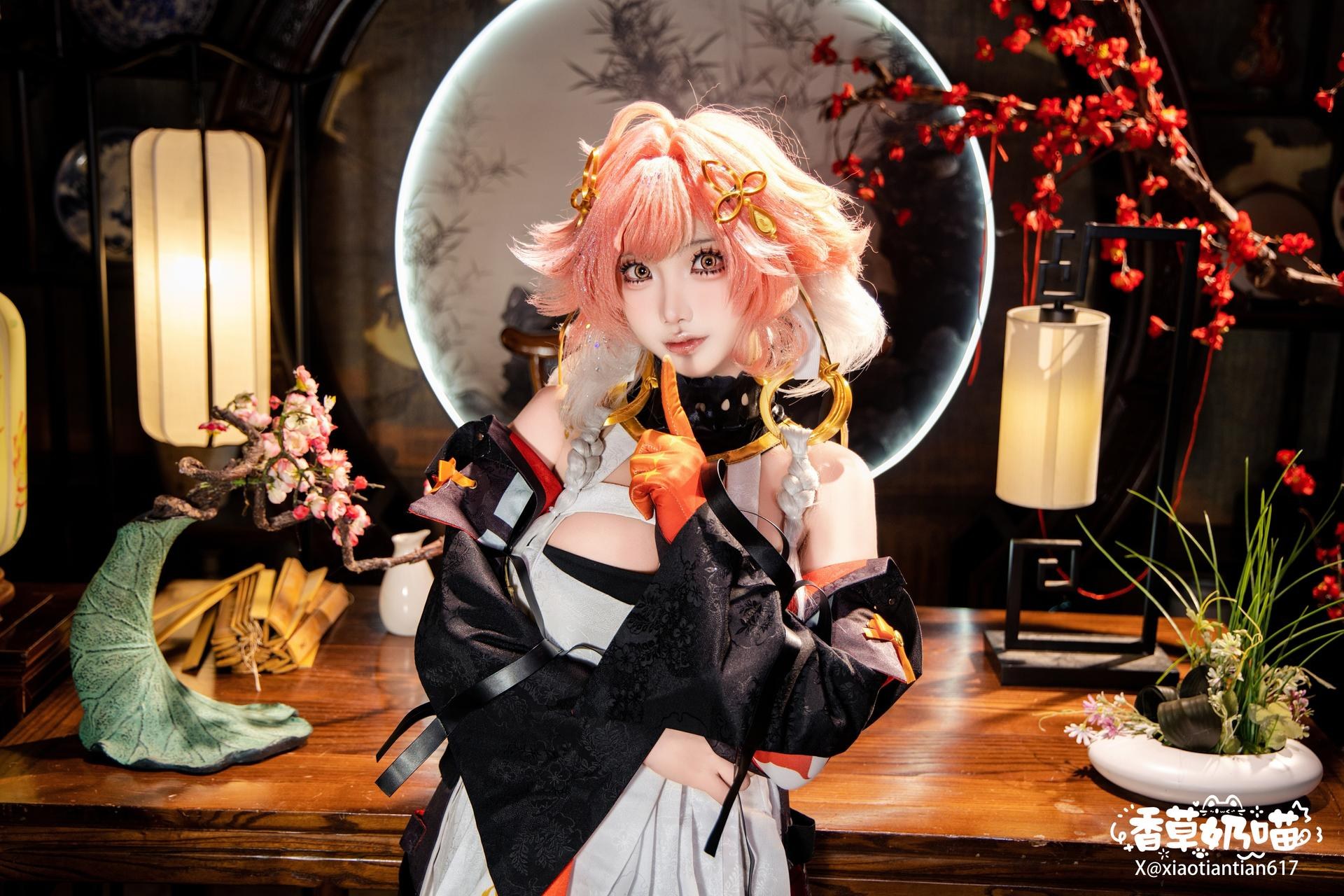 [cosplay] 香草奶喵 - 鸣潮 长离典藏版：เครื่องแต่งกายต้นฉบับ ภาพในร่ม 29P