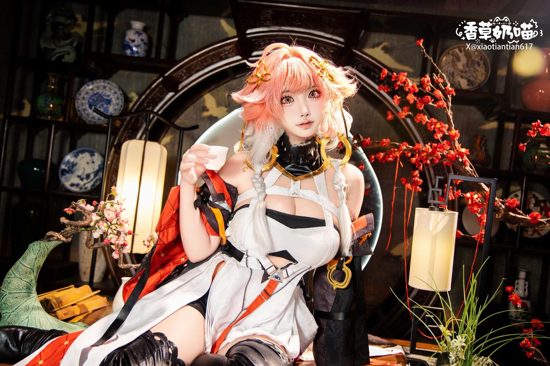 [cosplay] 香草奶喵 - 鸣潮 长离典藏版：เครื่องแต่งกายต้นฉบับ ภาพในร่ม 29P