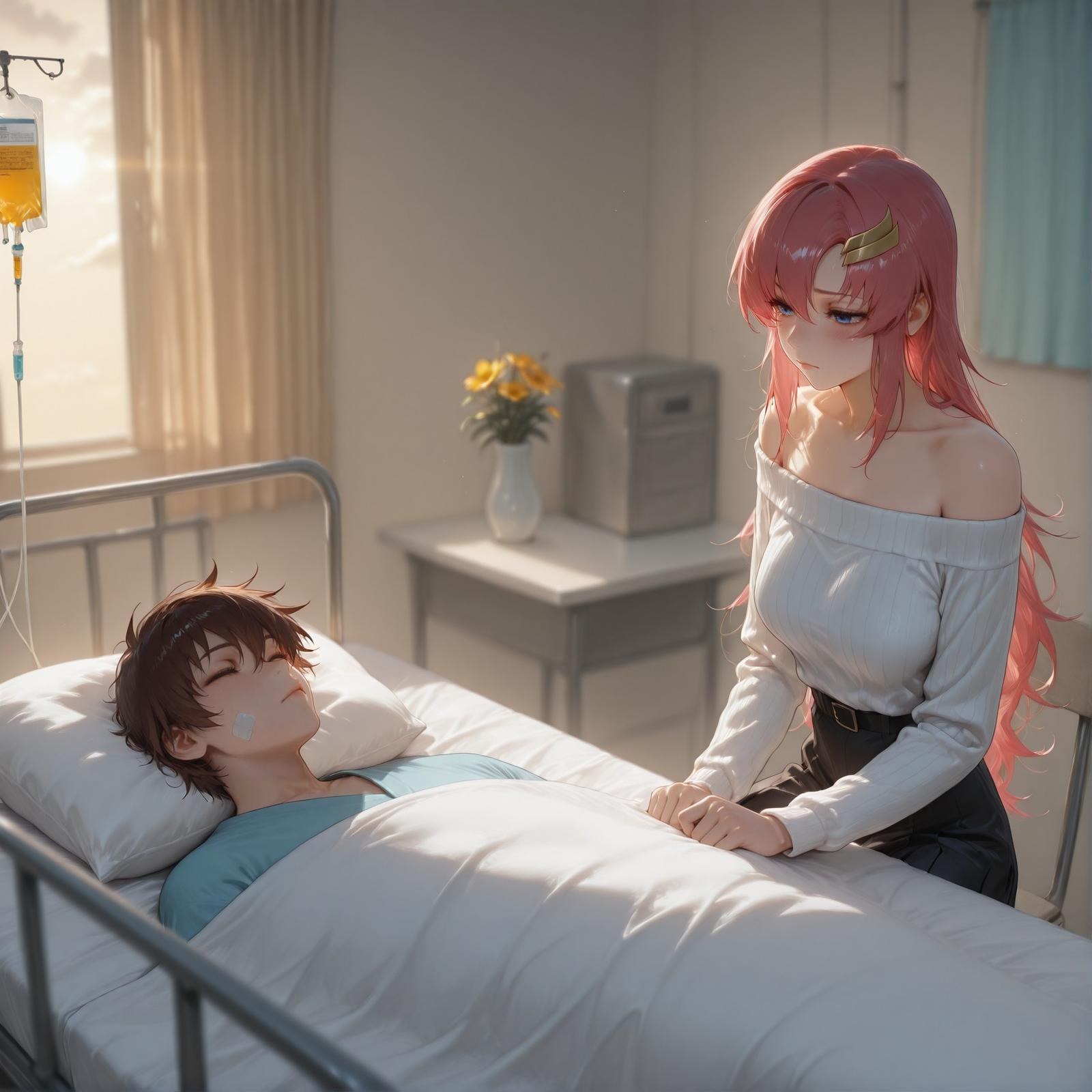 สาวอนิเมะที่สร้างด้วย AI - 医疗偿债 拉克丝·克莱因：ชุดชั้นในลูกไม้สำหรับการรักษาเพื่อชดใช้หนี้ 345P