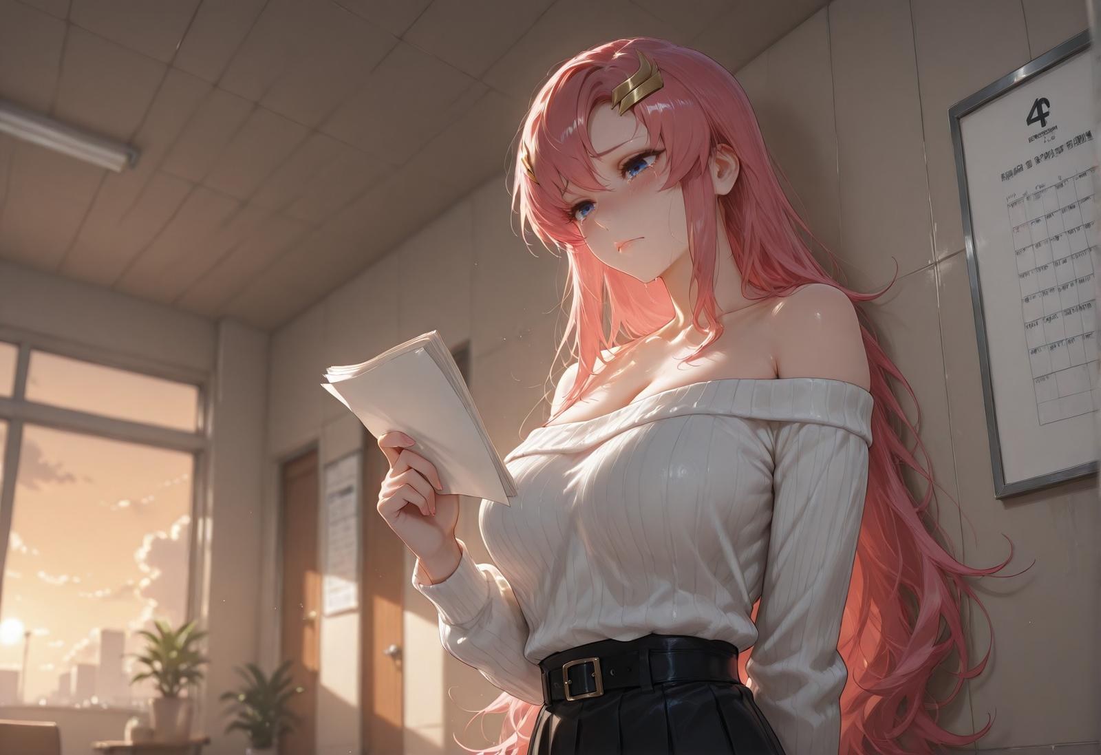 AI tạo ra Anime Girl - 医疗偿债 拉克丝·克莱因：偿债诊疗蕾丝内衣 345P
