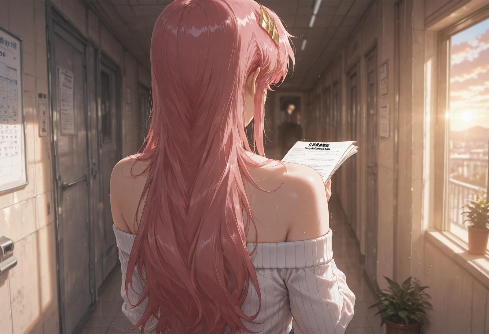 AI Generated Anime Girl - 医疗偿债 拉克丝·克莱因：偿债诊疗蕾丝内衣 345P