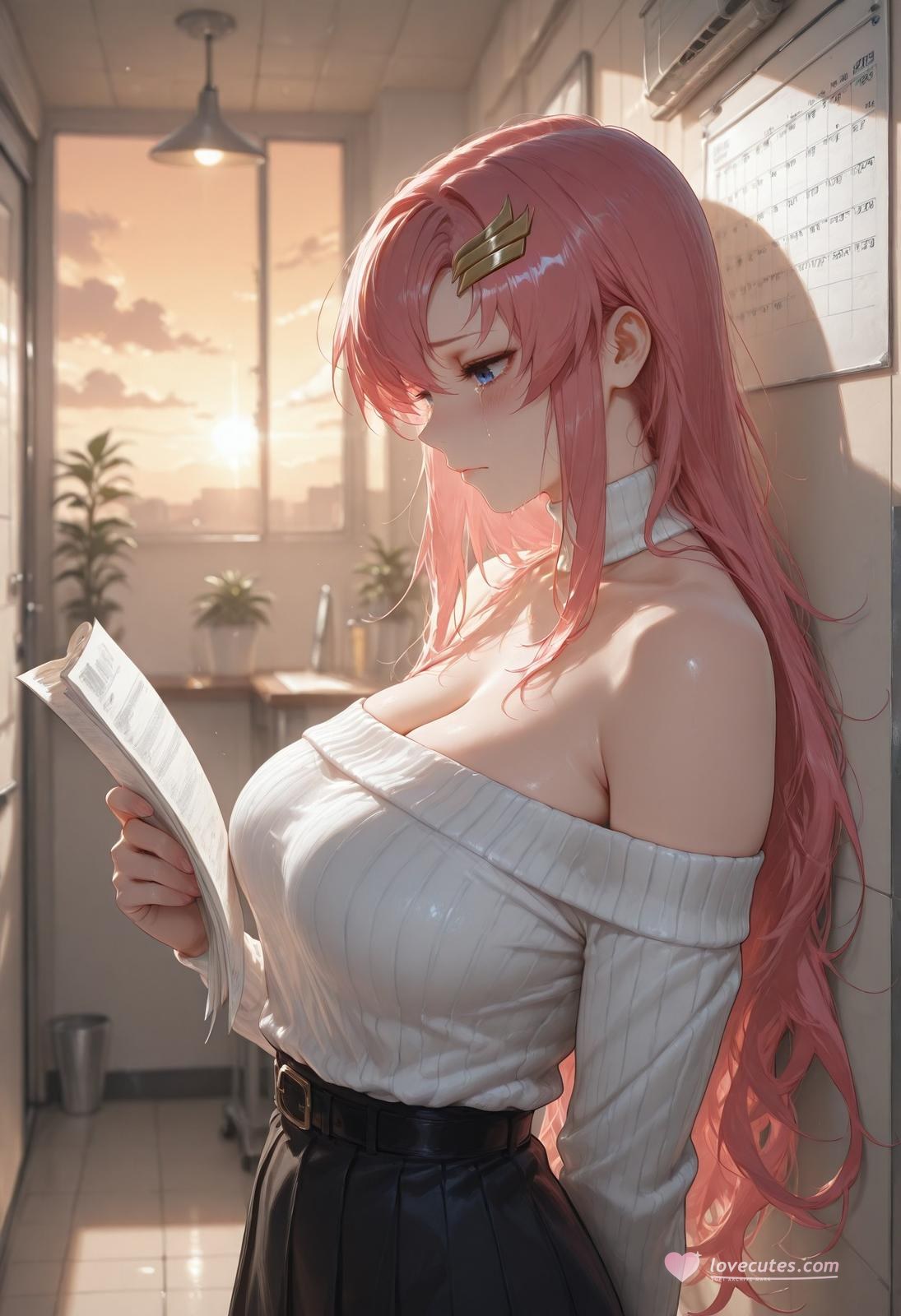 AI Generated Anime Girl - 医疗偿债 拉克丝·克莱因：偿债诊疗蕾丝内衣 345P