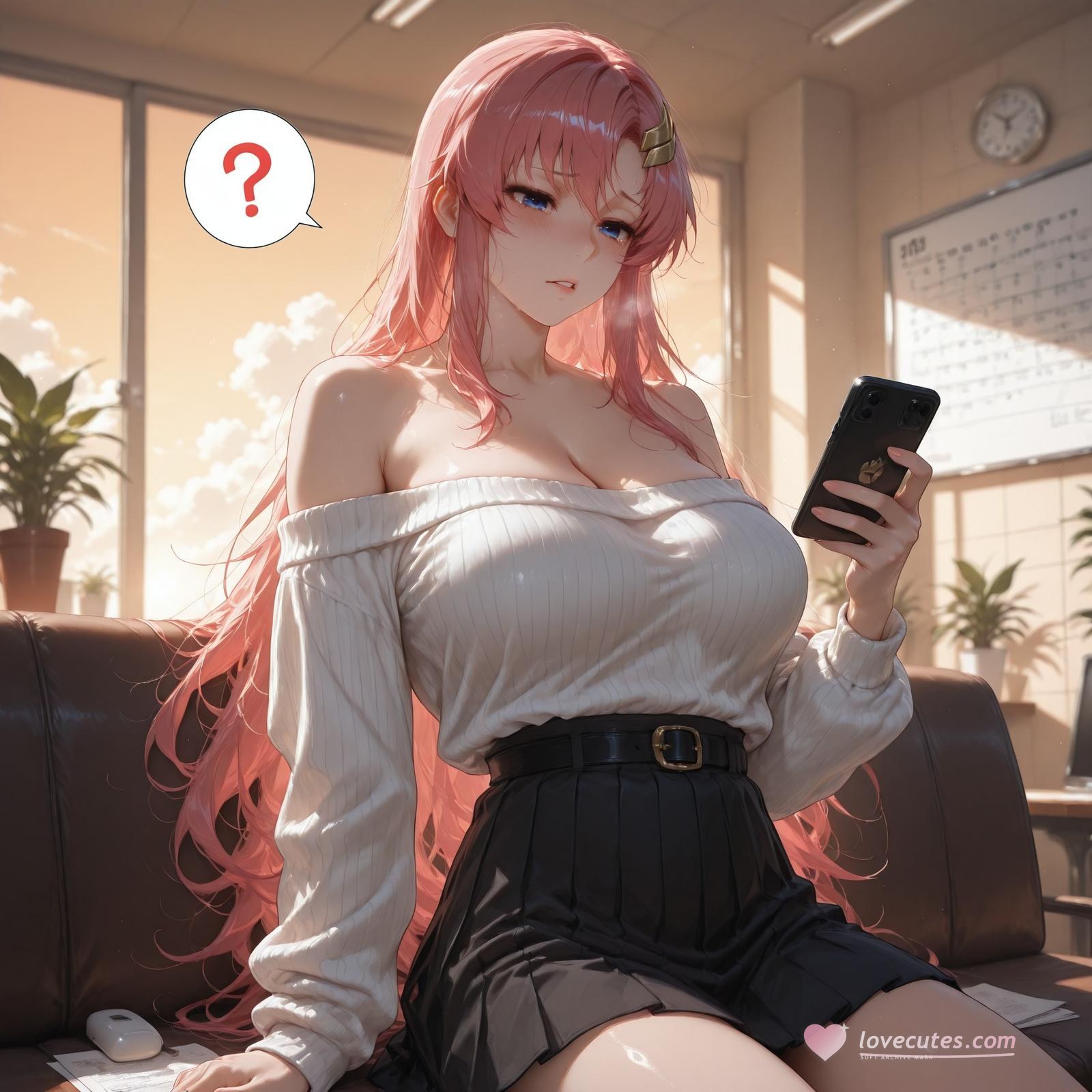 AI Generated Anime Girl - 医疗偿债 拉克丝·克莱因：偿债诊疗蕾丝内衣 345P