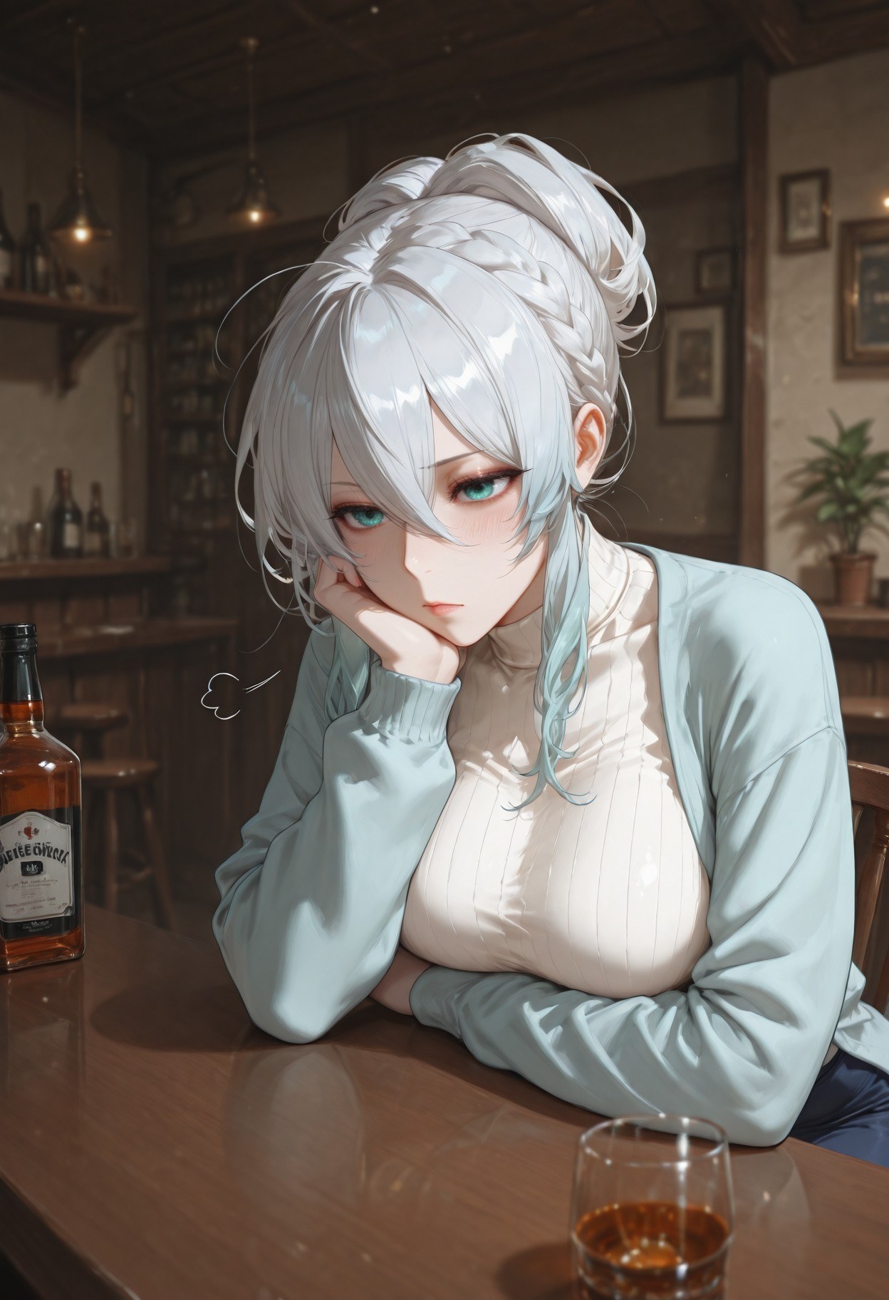 AI 生成動漫女孩 - 原創雪女 Yukino：蕾絲內衣床拍露點 281P