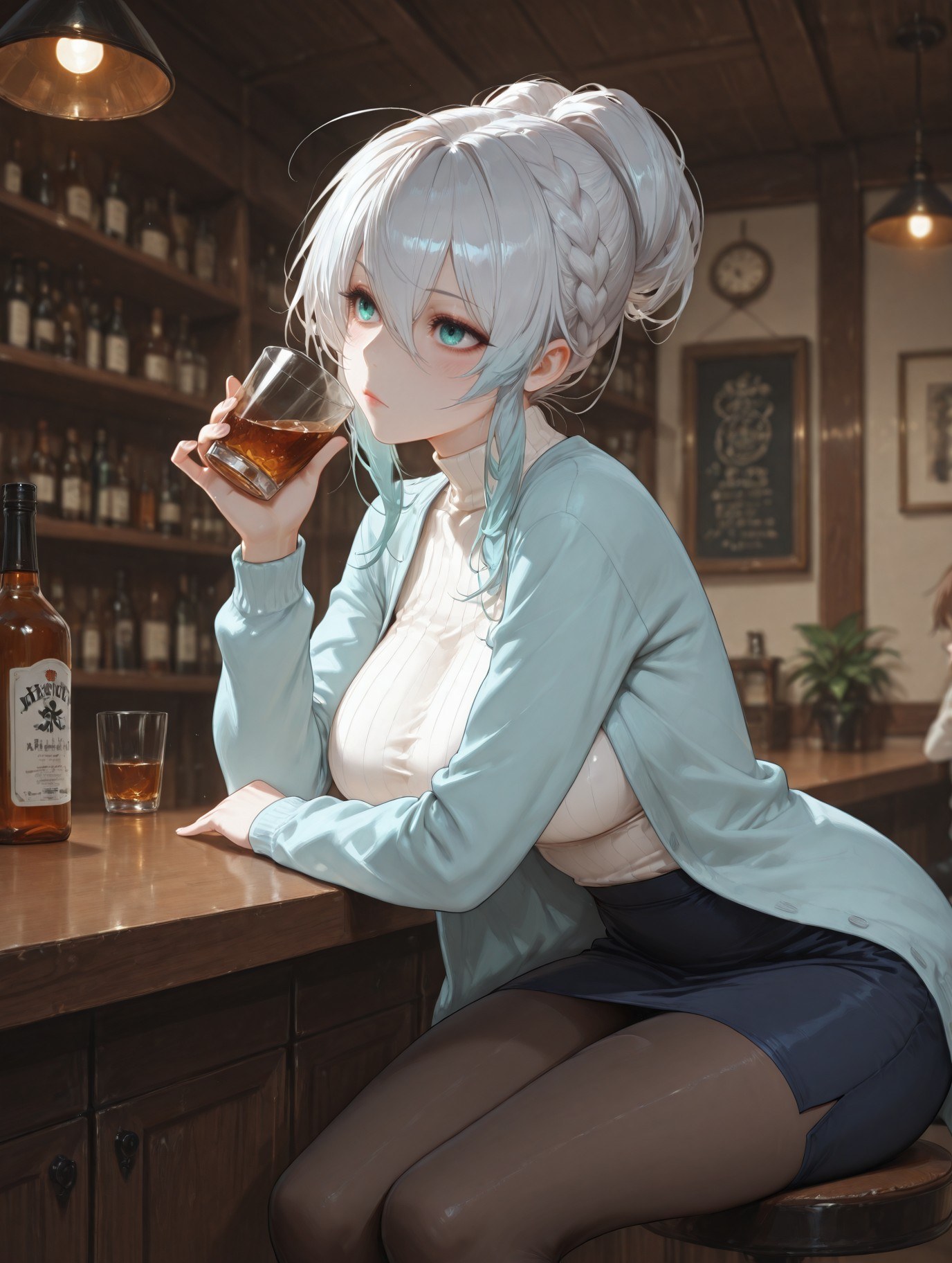 AI 生成動漫女孩 - 原創雪女 Yukino：蕾絲內衣床拍露點 281P