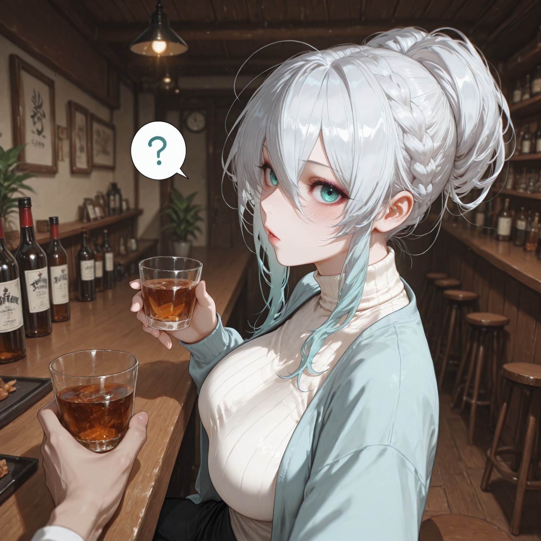 AI Generated Anime Girl - 原创雪女 Yukino：蕾丝内衣床拍露点 281P