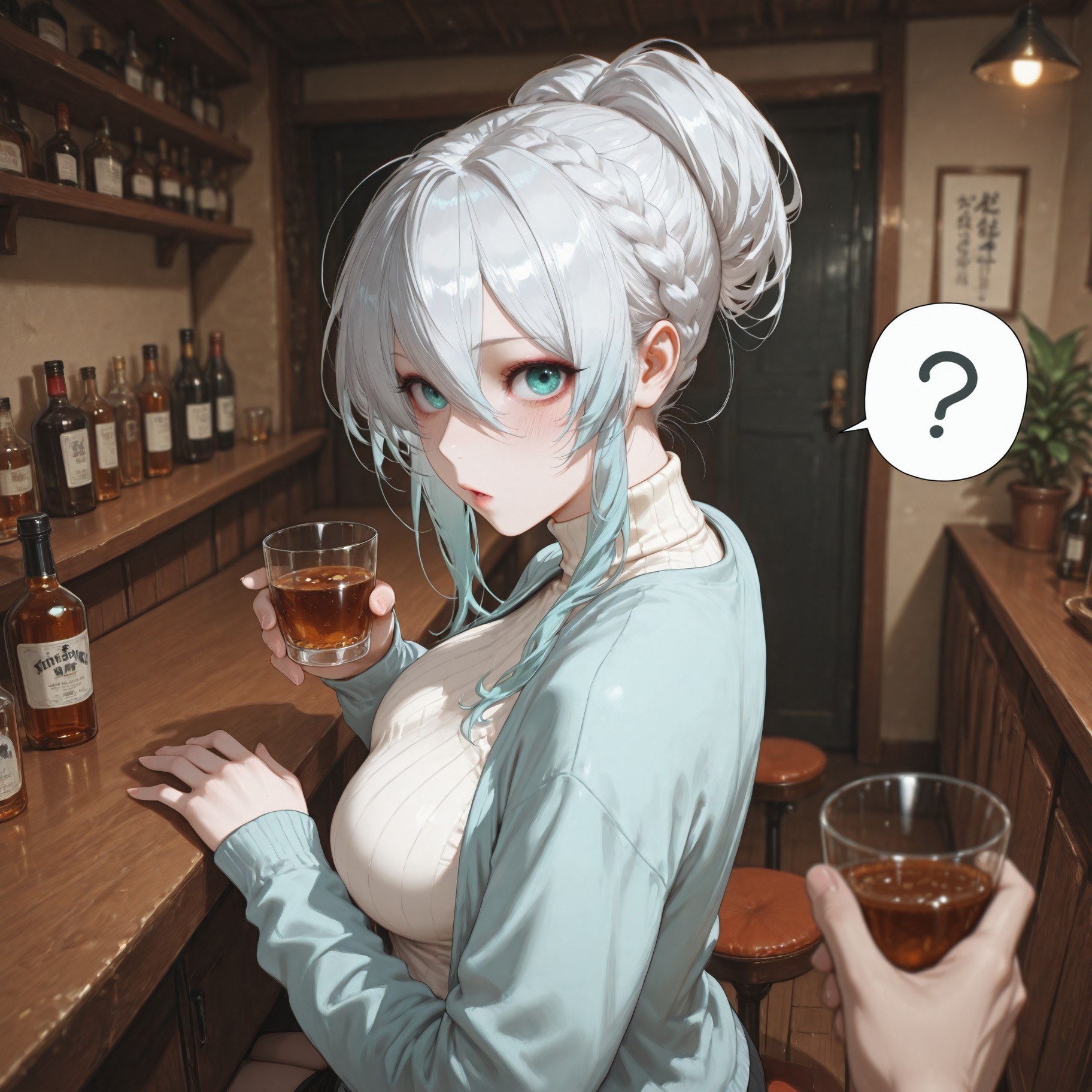 AI Generated Anime Girl - 原创雪女 Yukino：蕾丝内衣床拍露点 281P