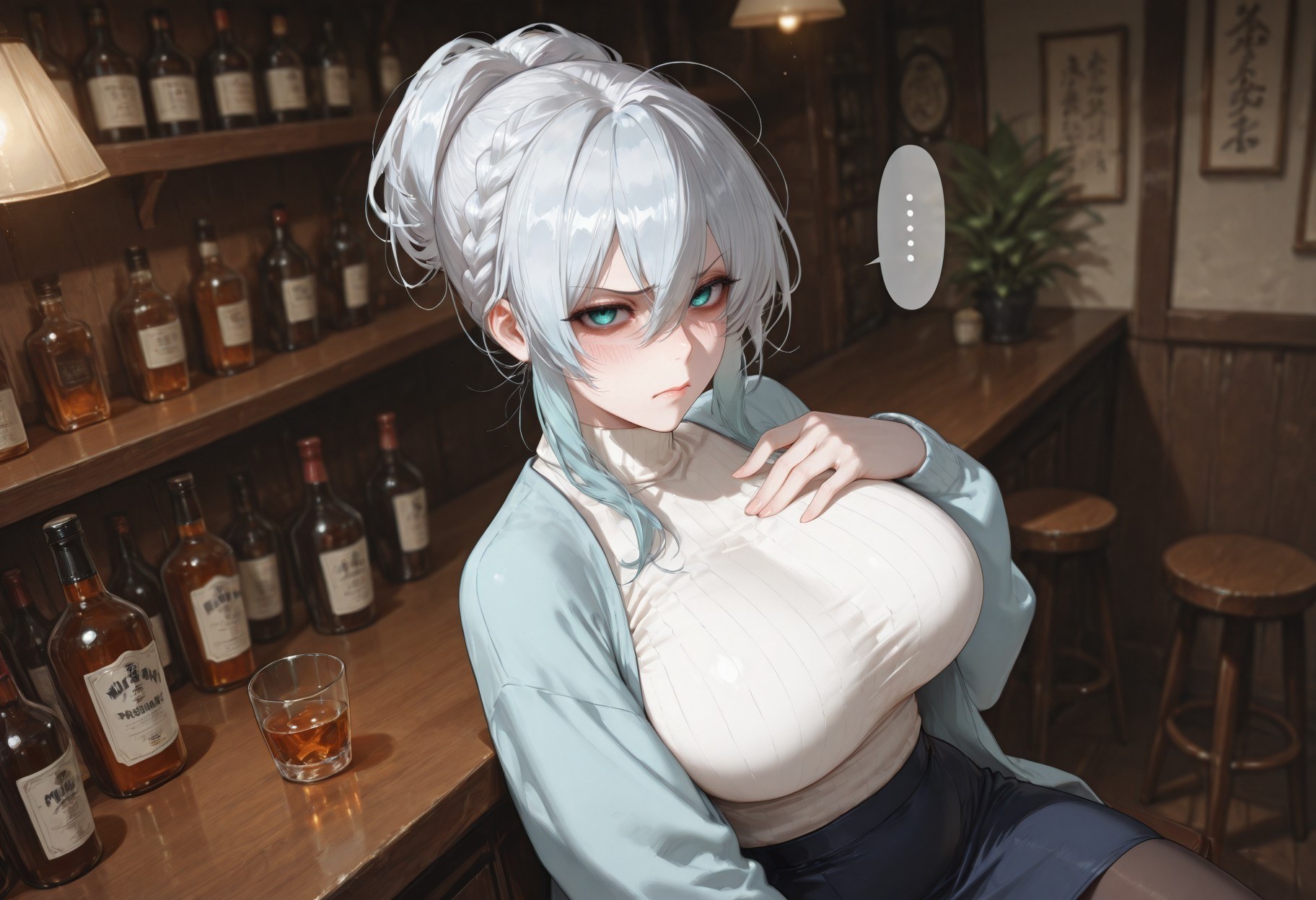 AI 生成動漫女孩 - 原創雪女 Yukino：蕾絲內衣床拍露點 281P