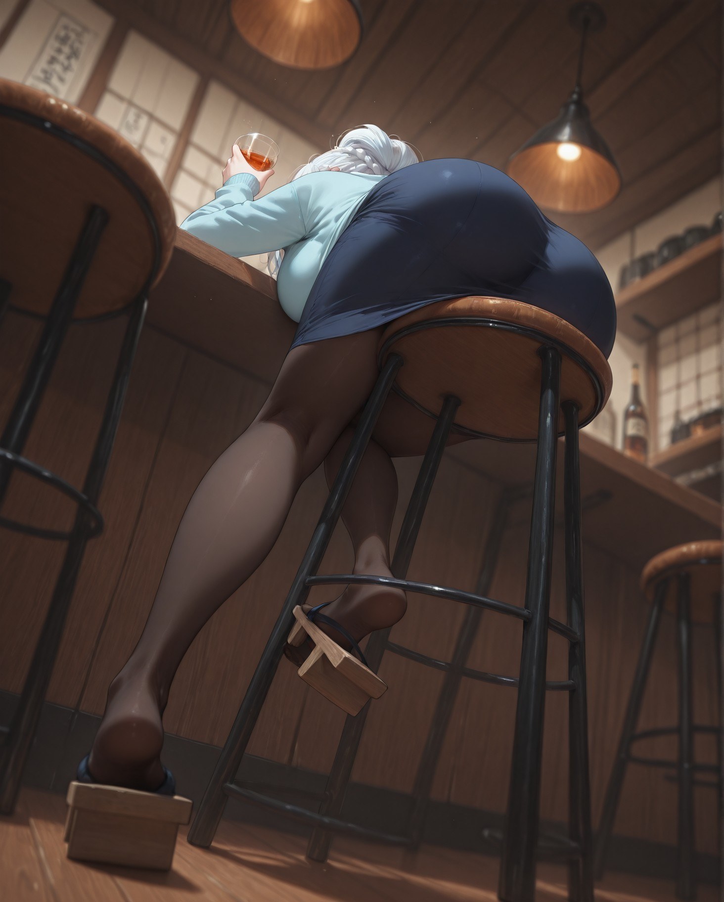 AI Generated Anime Girl - 原创雪女 Yukino：蕾丝内衣床拍露点 281P