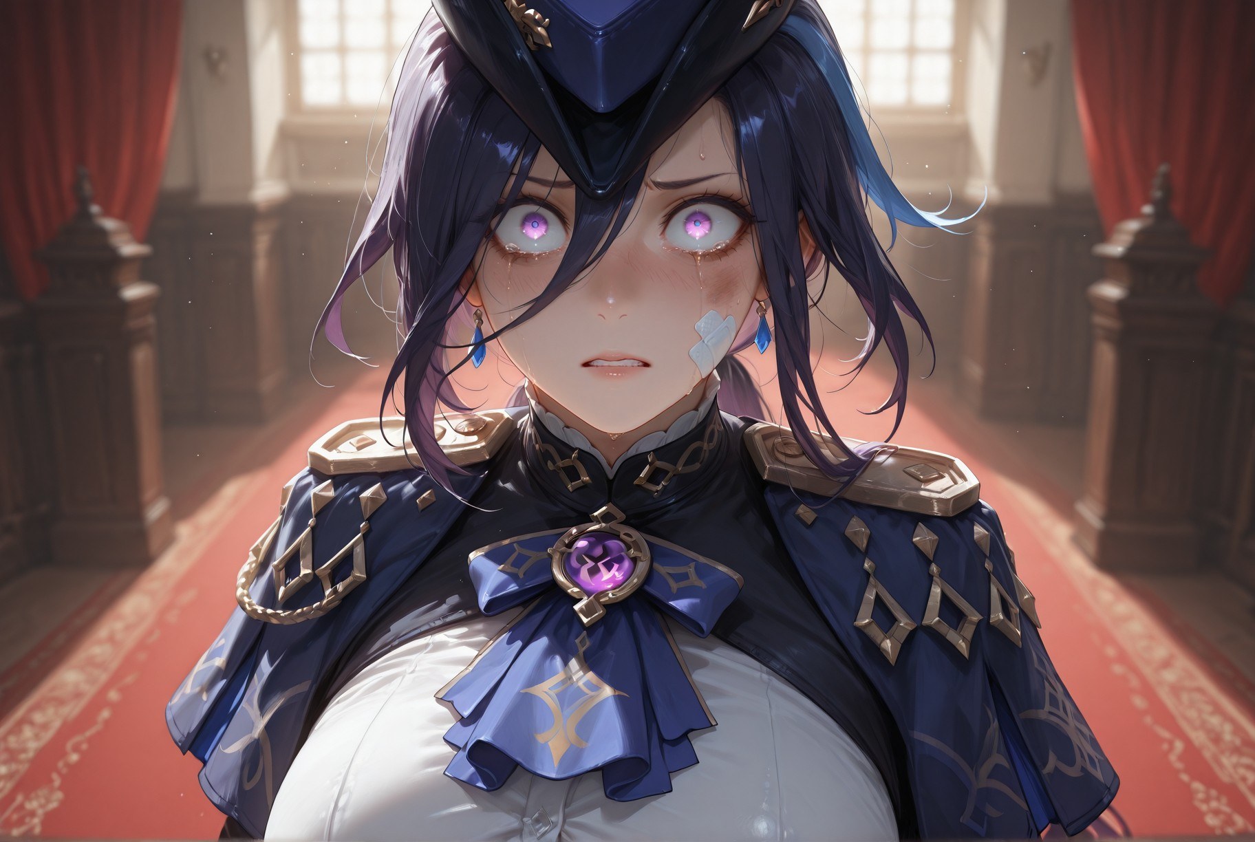 AI Generated Anime Girl - 原神 克洛琳德：黑丝紧身衣露穴 283P