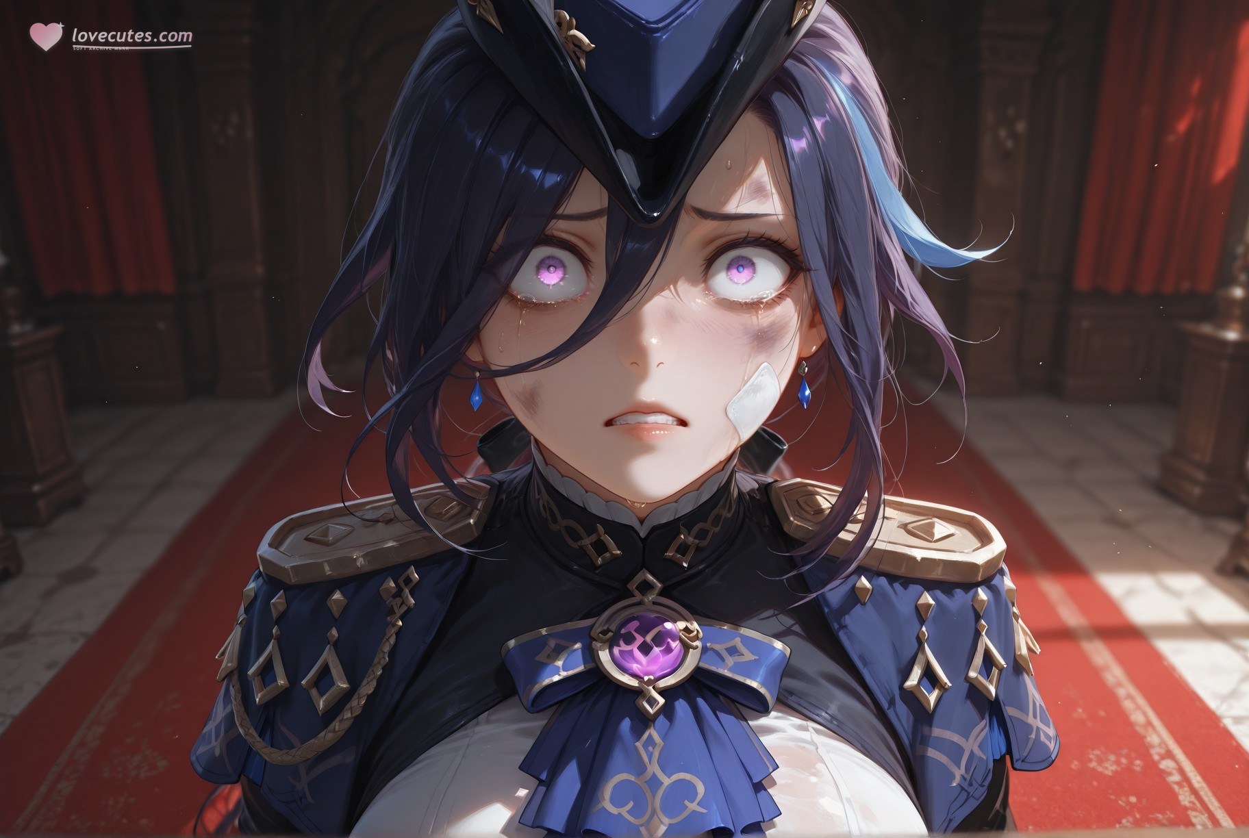 AI Generated Anime Girl - 原神 克洛琳德：黑丝紧身衣露穴 283P