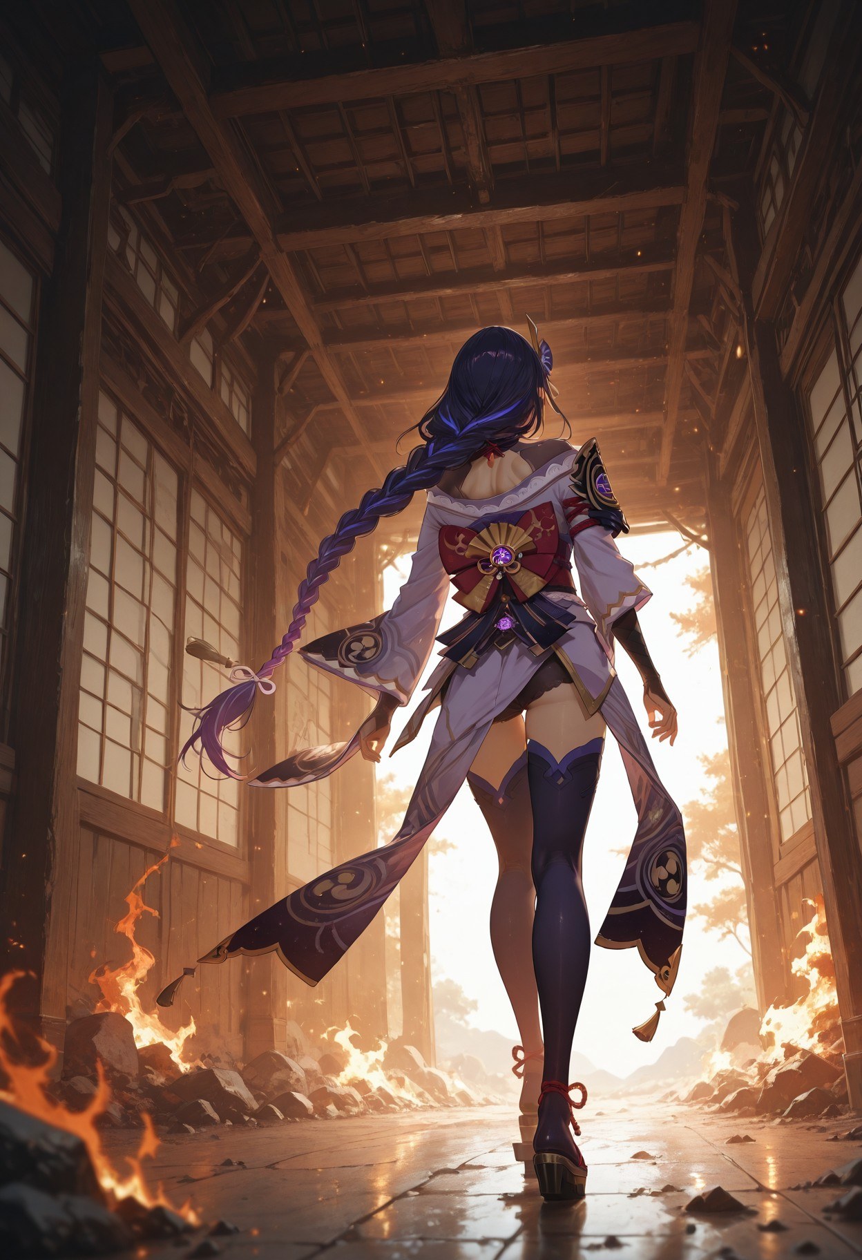 AI Generated Anime Girl - 原神 女士：蕾丝内衣紧身衣白虎 302P