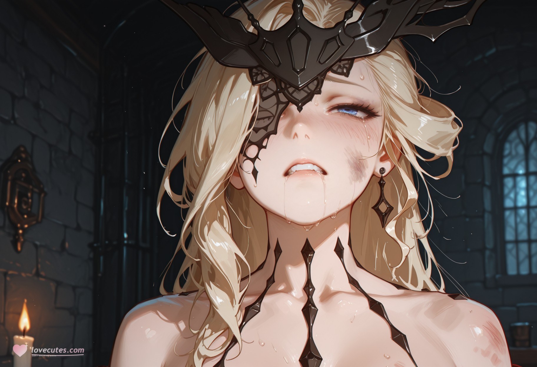 AI Generated Anime Girl - 原神 女士：蕾丝内衣紧身衣白虎 302P
