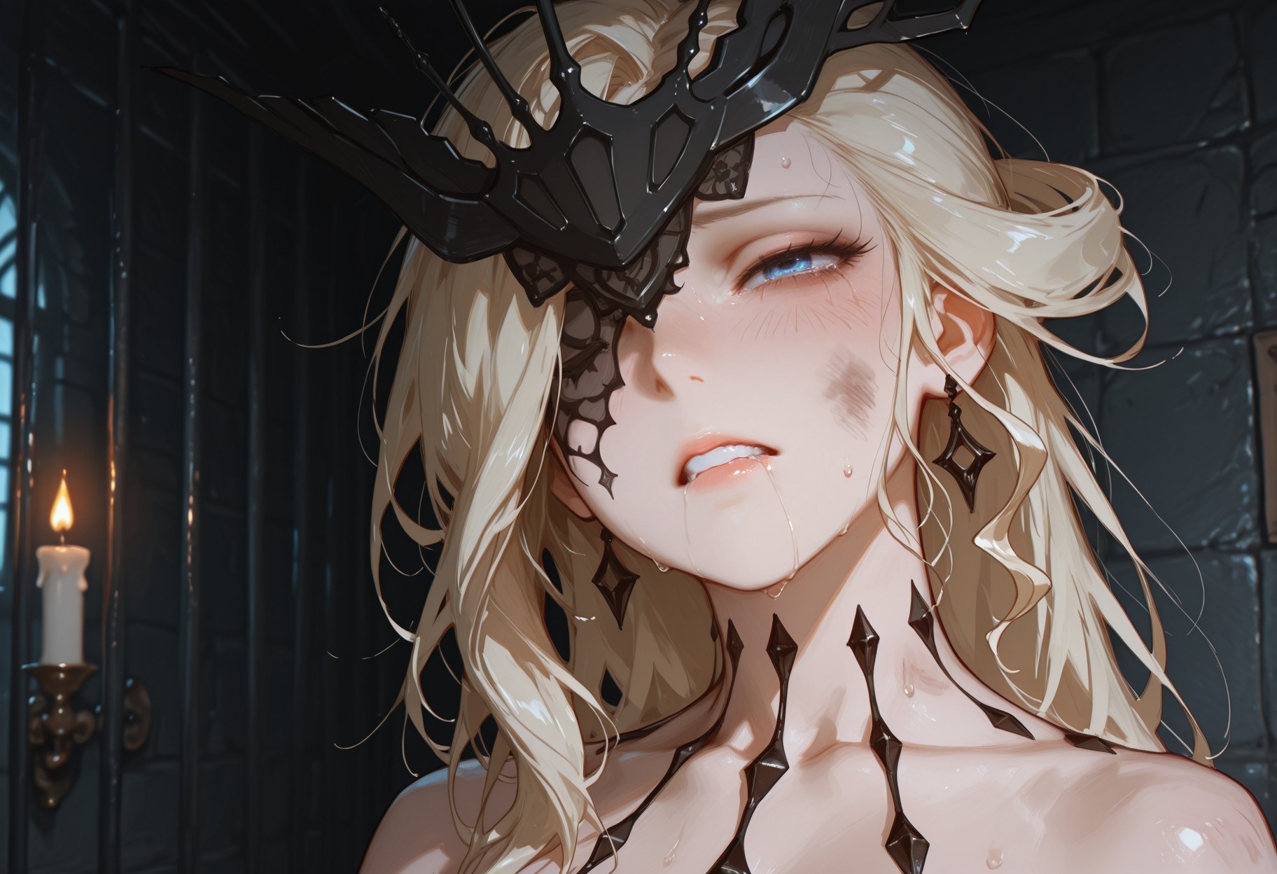 AI Generated Anime Girl - 原神 女士：蕾丝内衣紧身衣白虎 302P