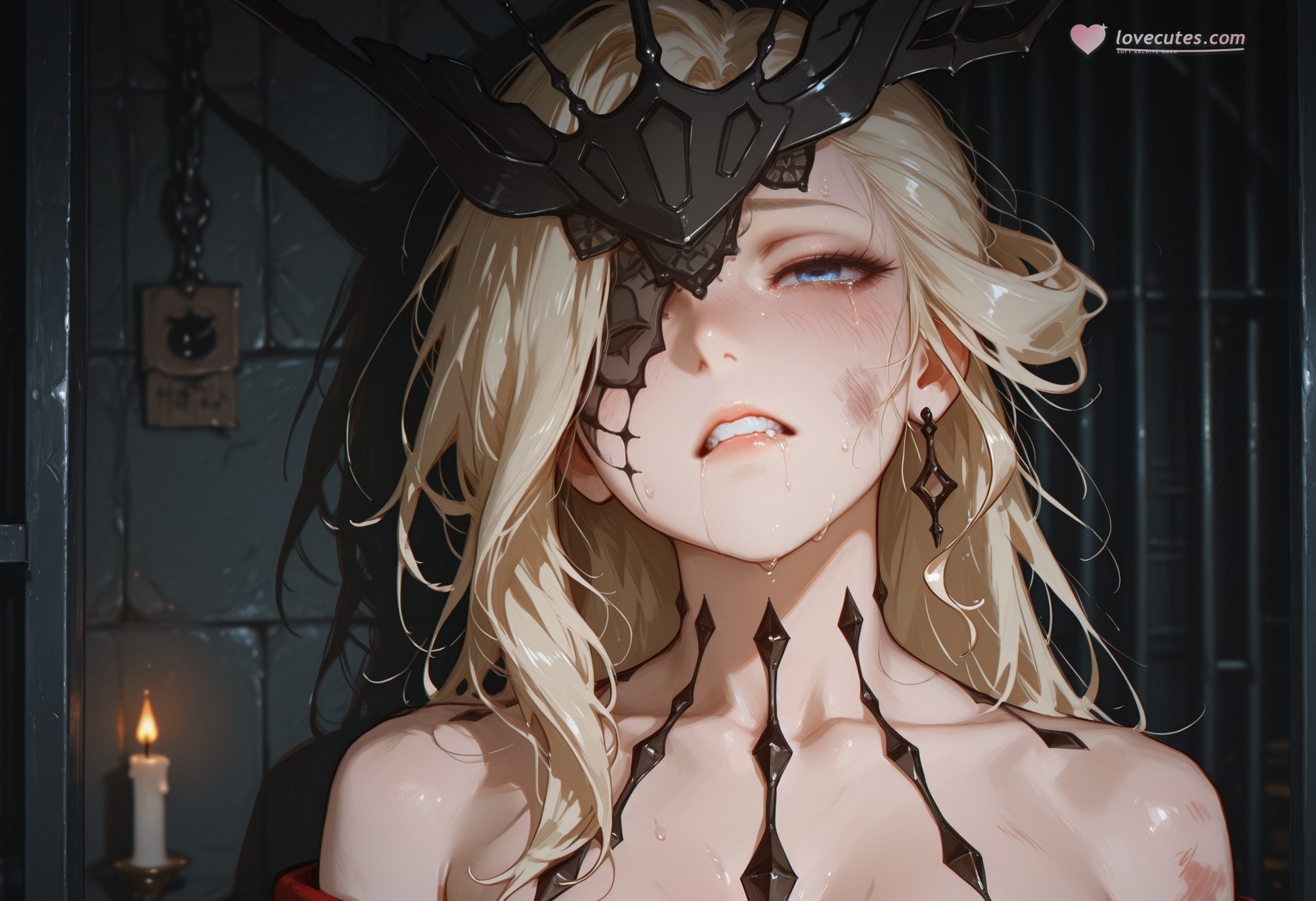 AI Generated Anime Girl - 原神 女士：蕾丝内衣紧身衣白虎 302P