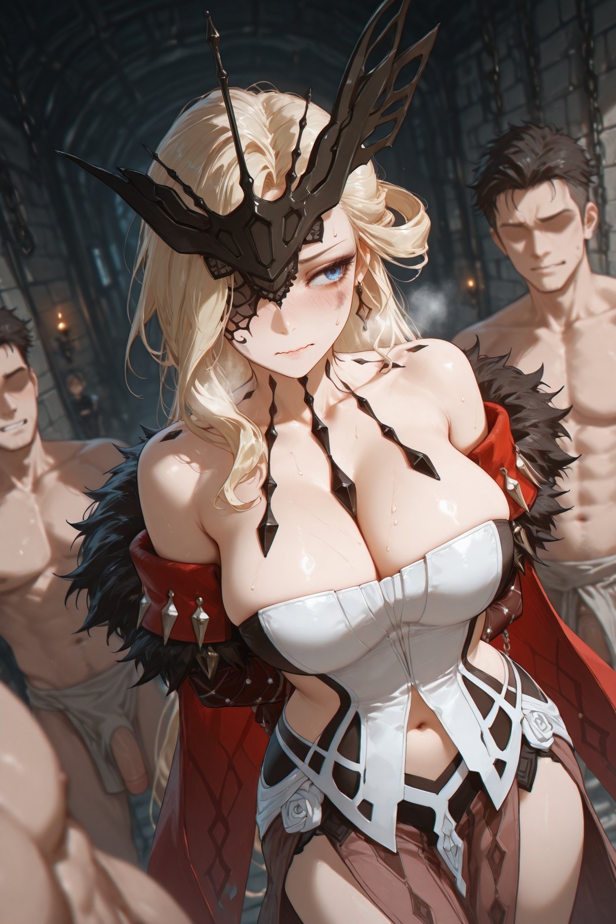 AI Generated Anime Girl - 原神 女士：蕾丝内衣紧身衣白虎 302P