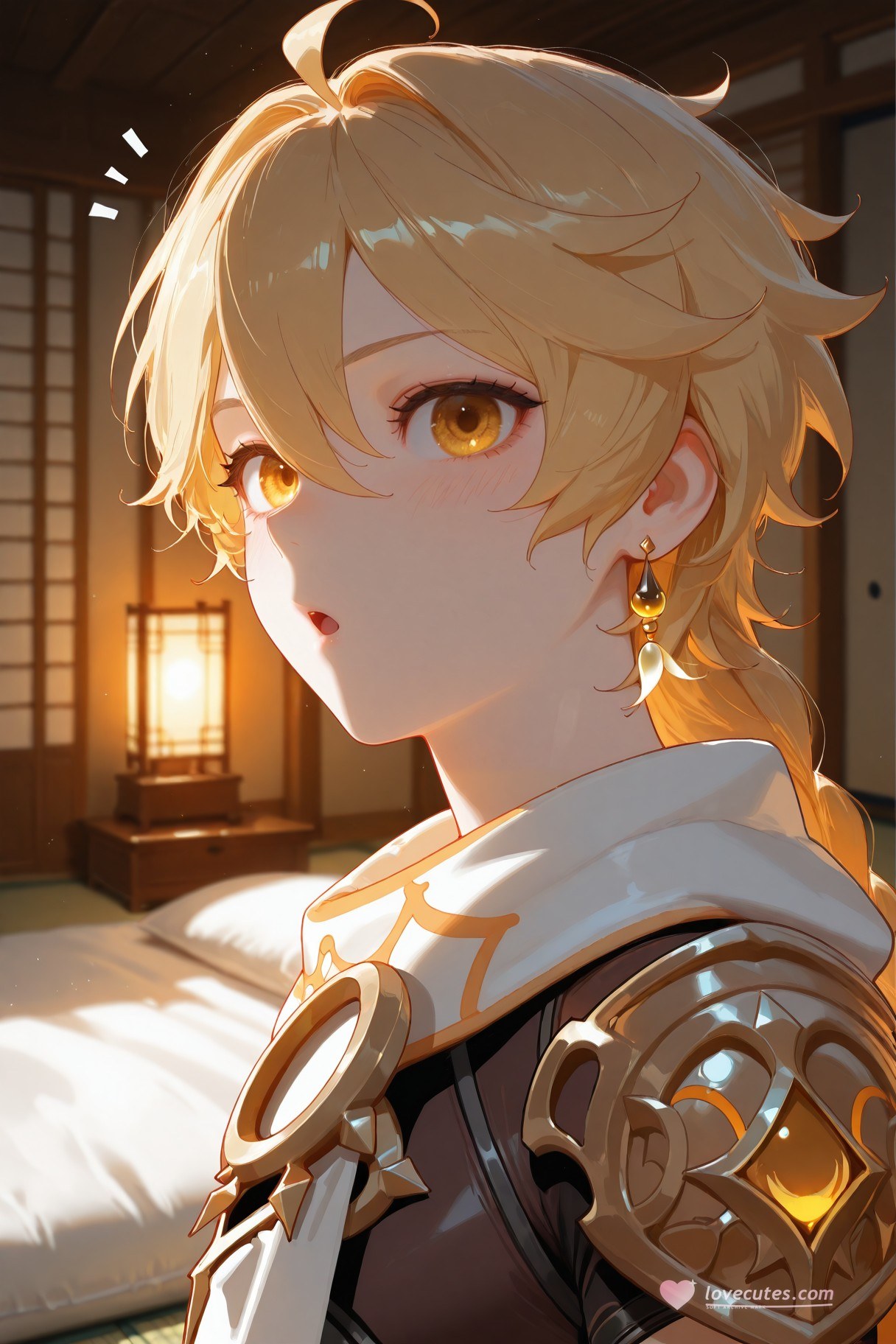 AI Generated Anime Girl - 原神 申鹤：紧身衣浴室露点 233P