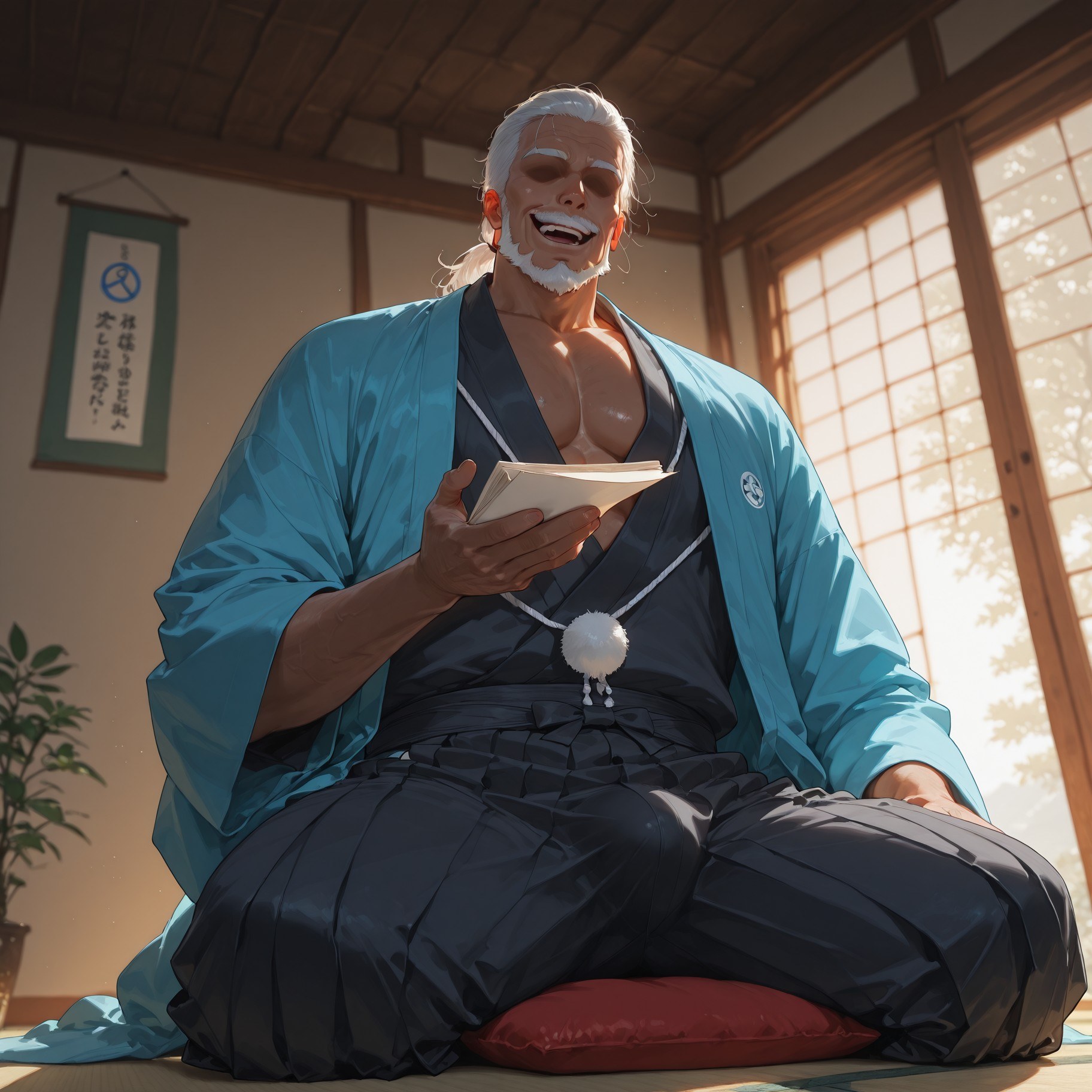 AI Generated Anime Girl - 原神 神里绫华 NTR Vol.1：ชุดชั้นในลูกไม้ถุงน่องดำ 87P