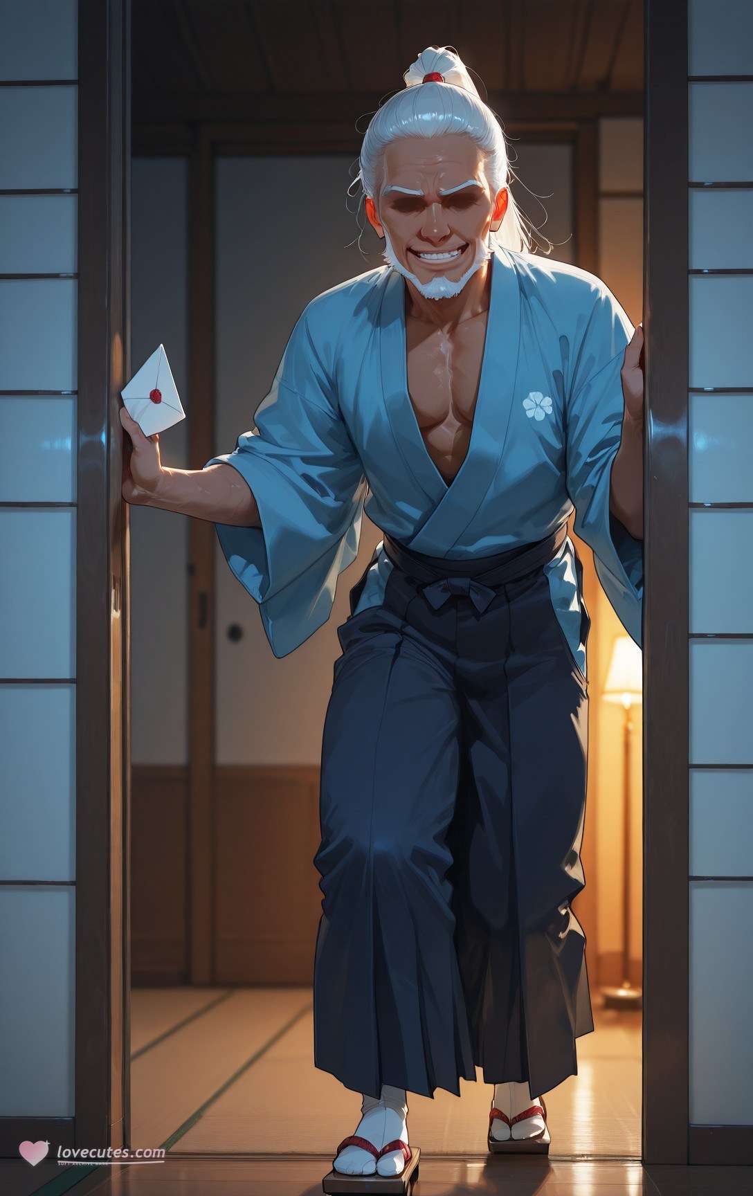 AI Generated Anime Girl - 原神 神里绫华 NTR Vol.1：黑丝蕾丝内衣 87P