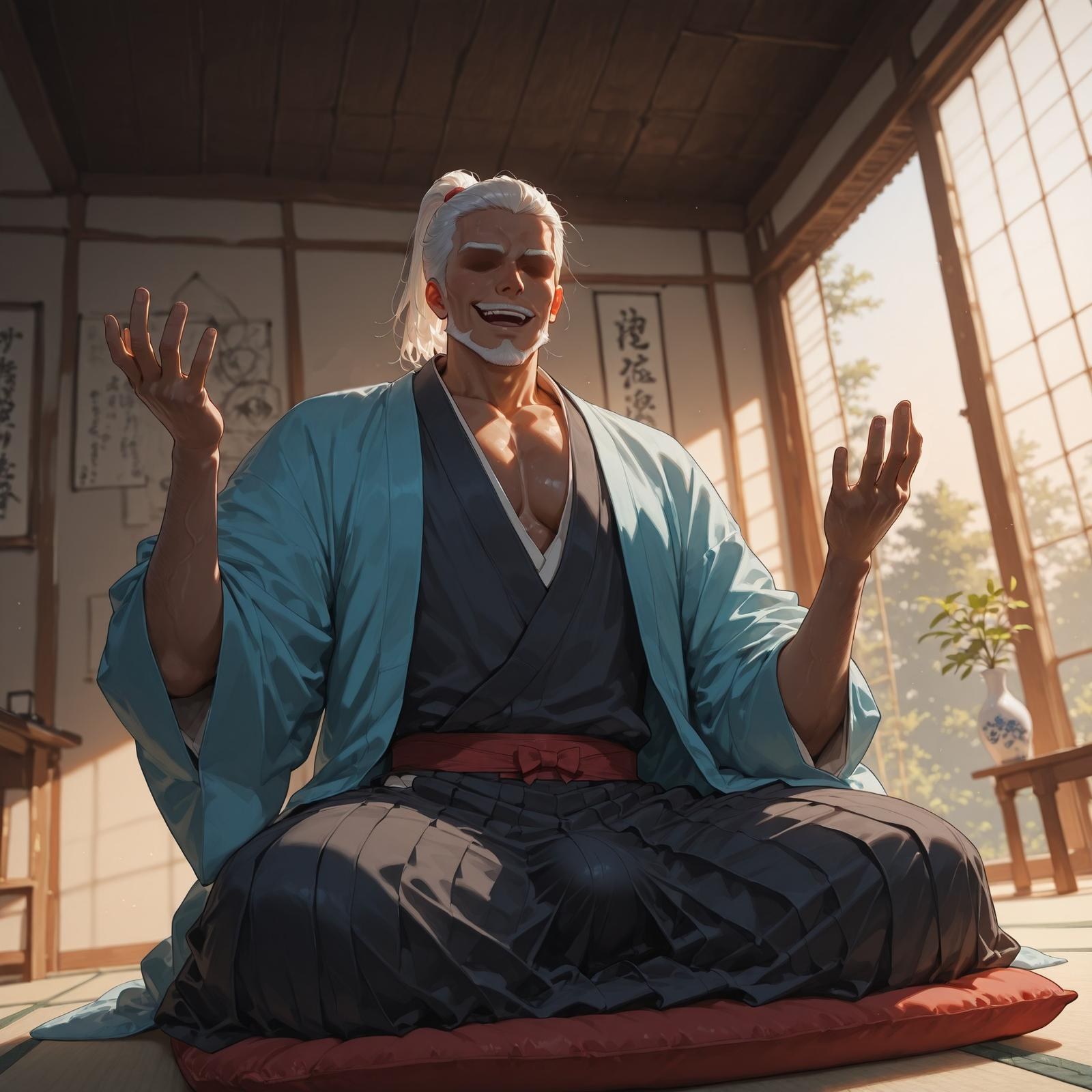 Cô gái anime do AI tạo - 原神 神里绫华: tất đen chụp trên giường lộ lỗ 207P