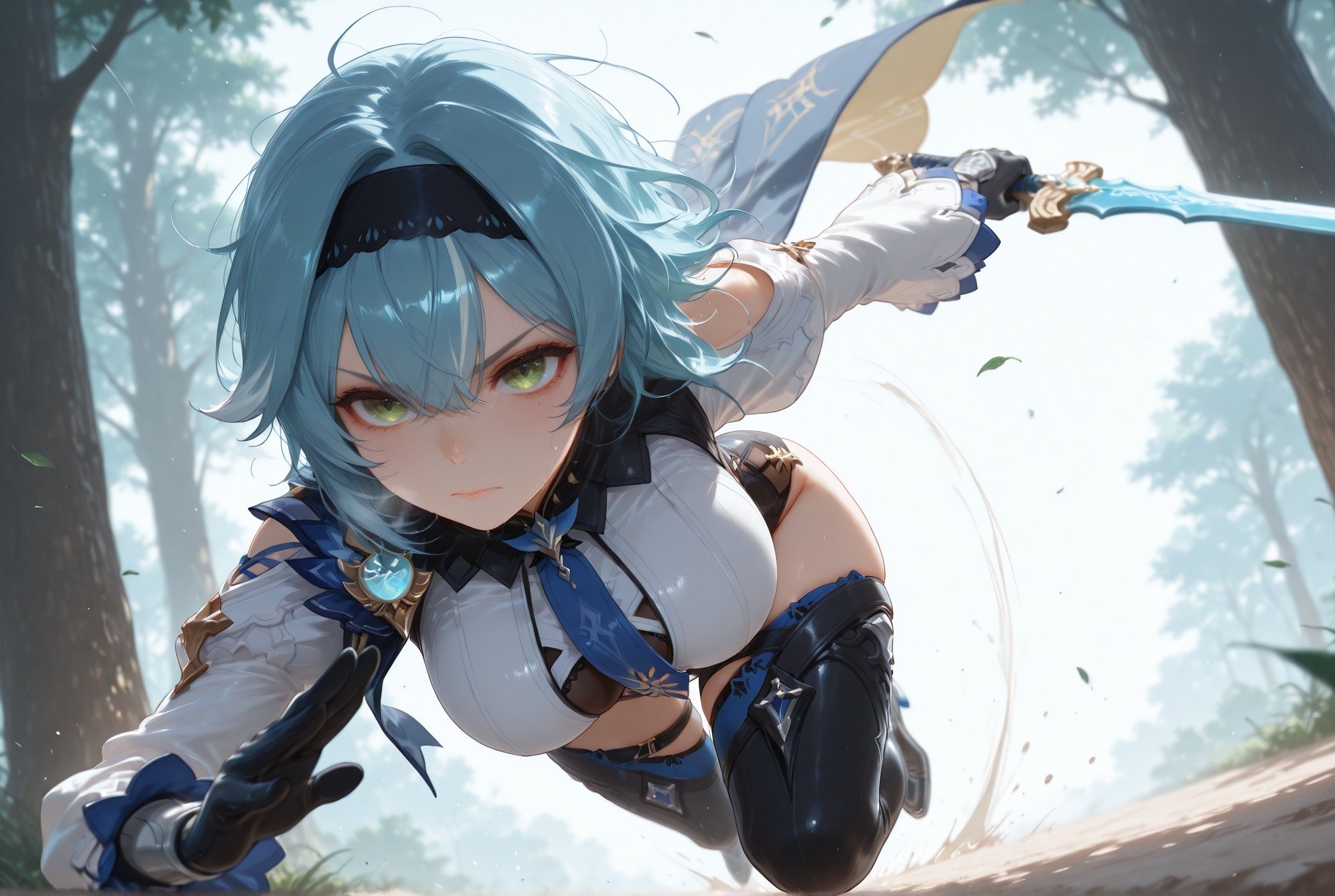 AI สร้างขึ้น Anime Girl - 原神 โนเอล、ยูลา รวมชุด: ชุดพยาบาล ถุงน่องขาว 257P
