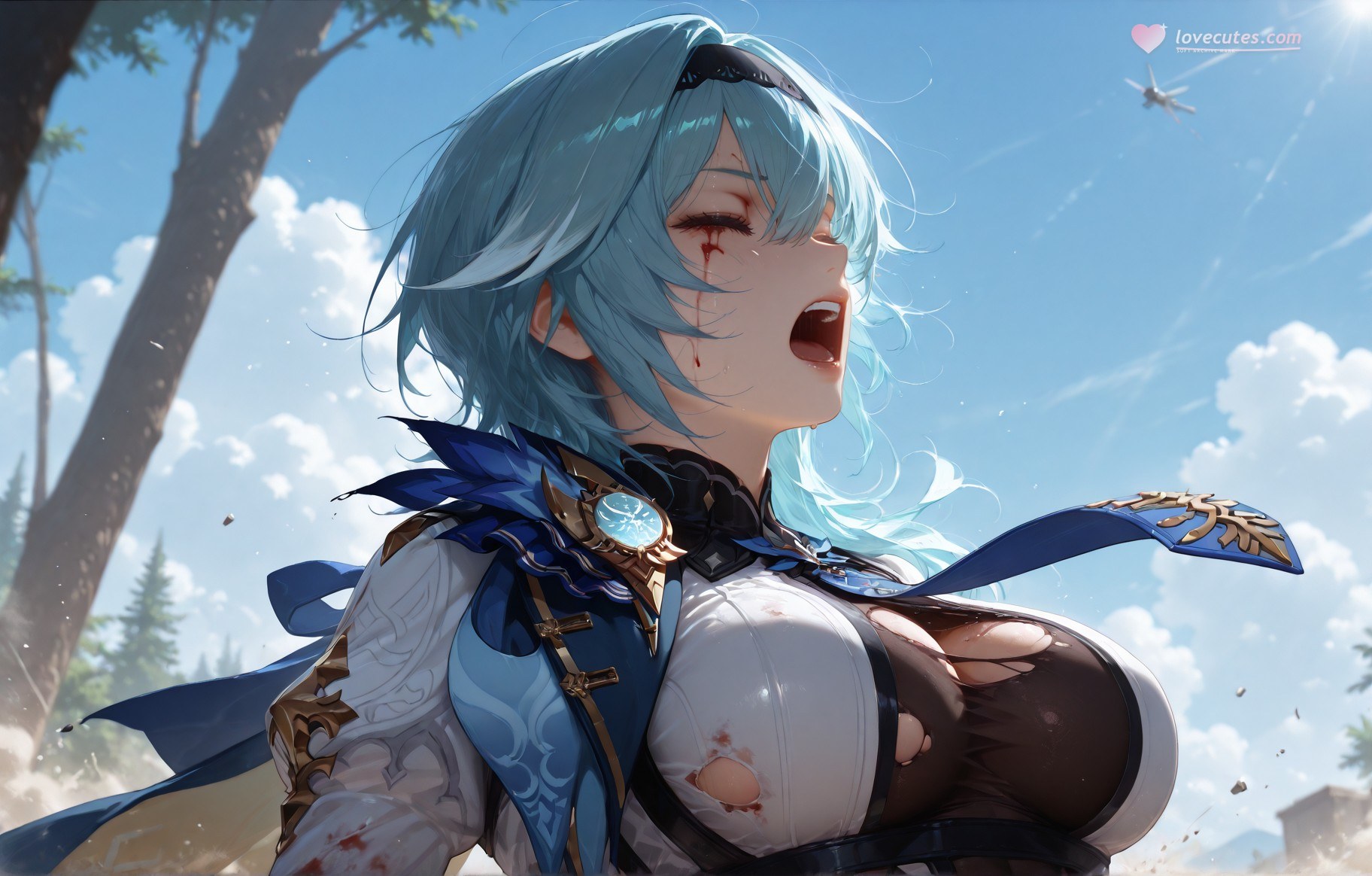 AI Generated Anime Girl - 原神 诺艾尔、优菈合集：护士装白丝 257P