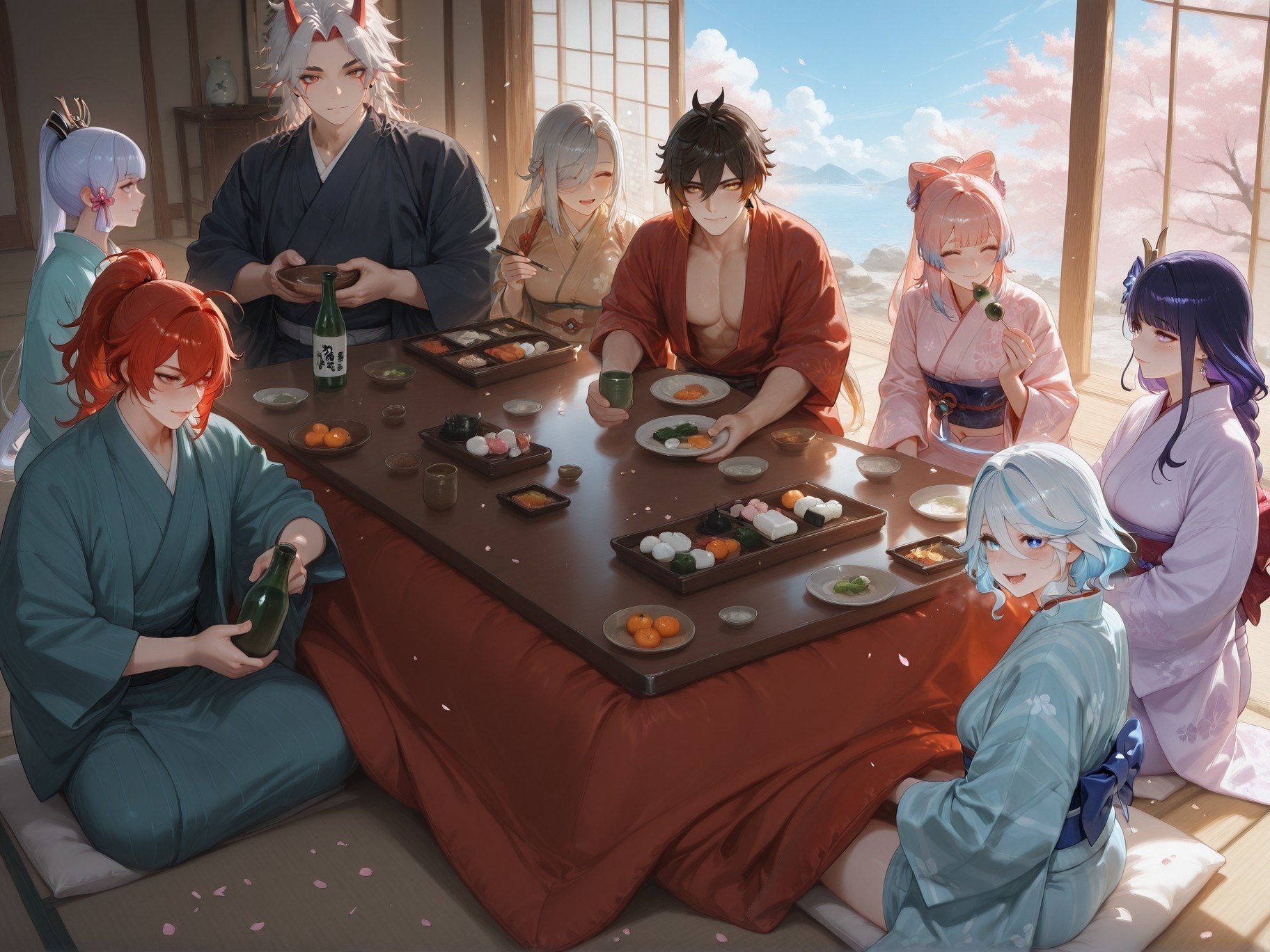 AI Generated Anime Girl - 原神 雷电将军 NTR Vol.2：ชุดชั้นในลูกไม้ ชุดรัดรูป 95P