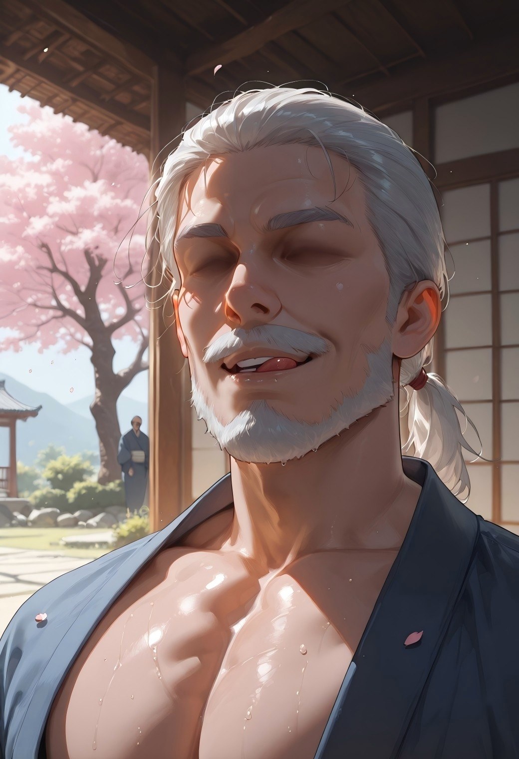 AI Generated Anime Girl - 原神 雷电将军 NTR Vol.2：ชุดชั้นในลูกไม้ ชุดรัดรูป 95P